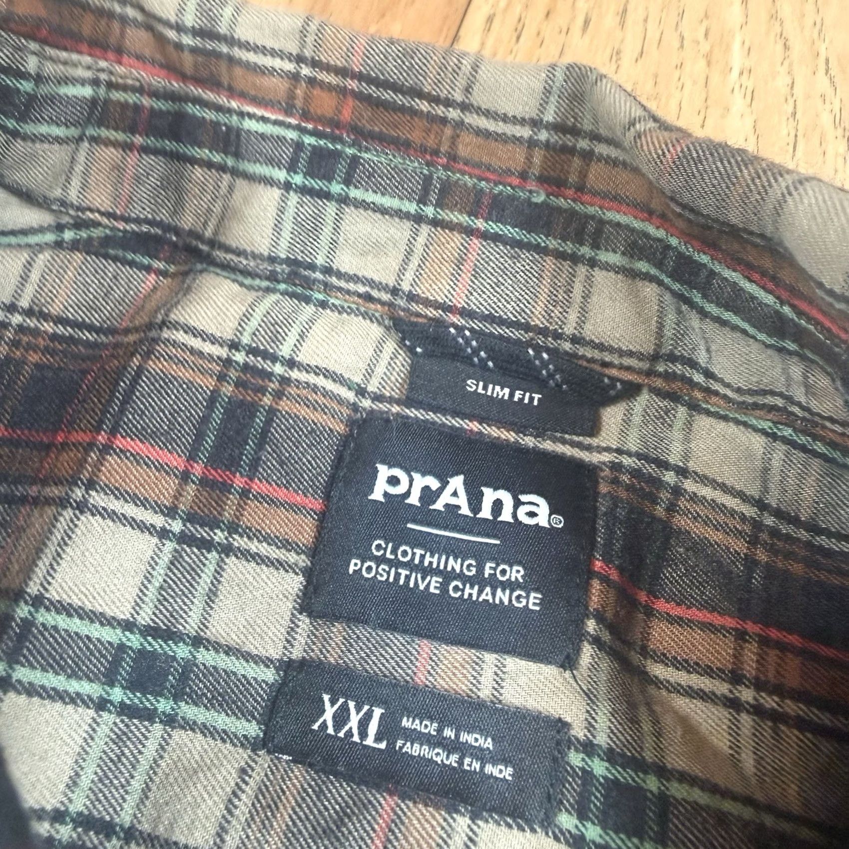 Prana Prana Shirt Mens XXL Slim Fit Flannel Button Long Sleeve Plaid Lightweight Multicolor Size US XXL / EU 58 / 5 - 3 Thumbnail