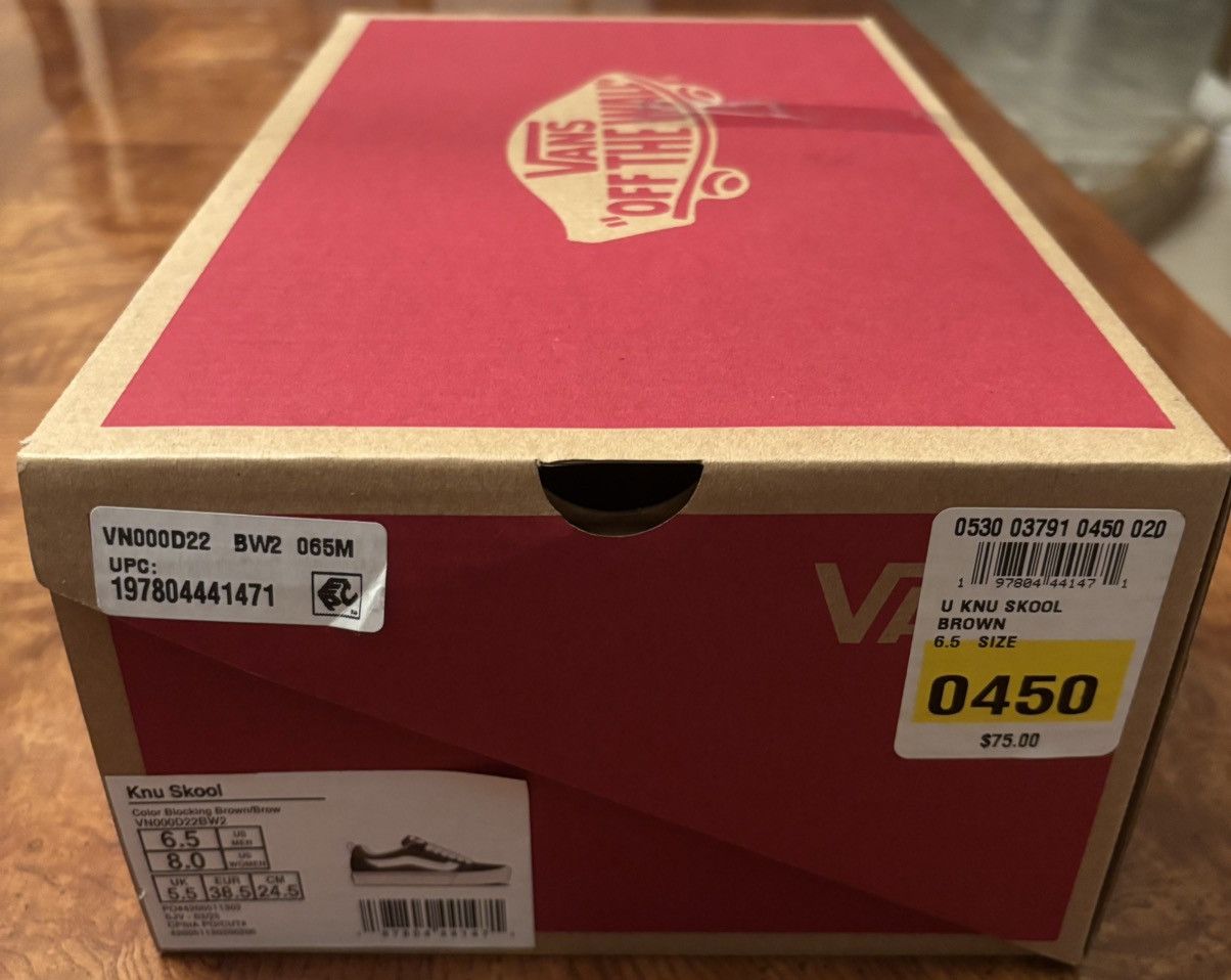 Vans Vans Knu-Skool 'Brown' Size US 6.5 / EU 39-40 - 9 Thumbnail