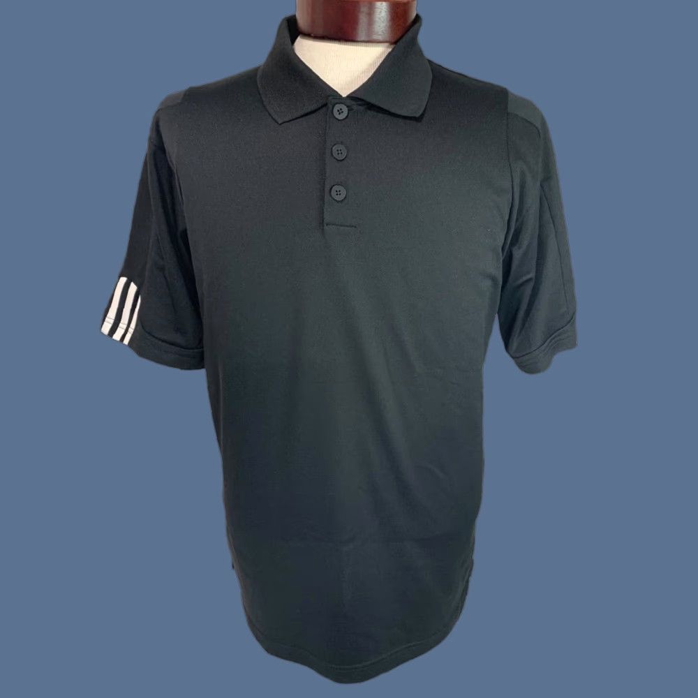 Adidas Adidas Shirt Mens Small Black Golf Polo A76 MCL Stripe Cuff Climalite Size US S / EU 44-46 / 1 - 1 Thumbnail