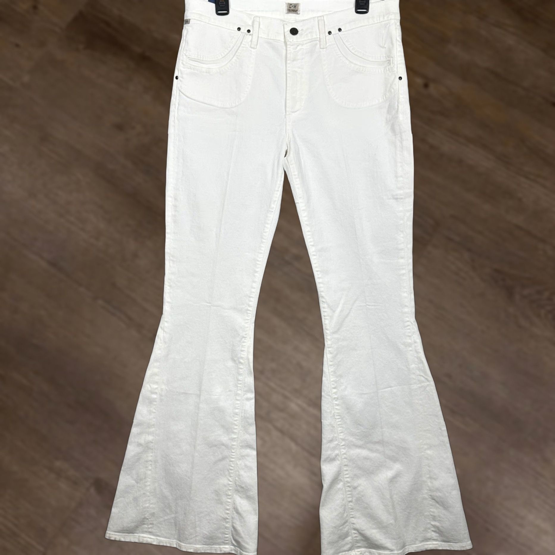 Citizens Of Humanity Citizens of Humanity Angie Super Flare Jeans White 32 Women Wide-Leg Bell Bottom 5-Pocket Denim USA Vintage? No Size 24" / US 00 / IT 34 - 1 Thumbnail
