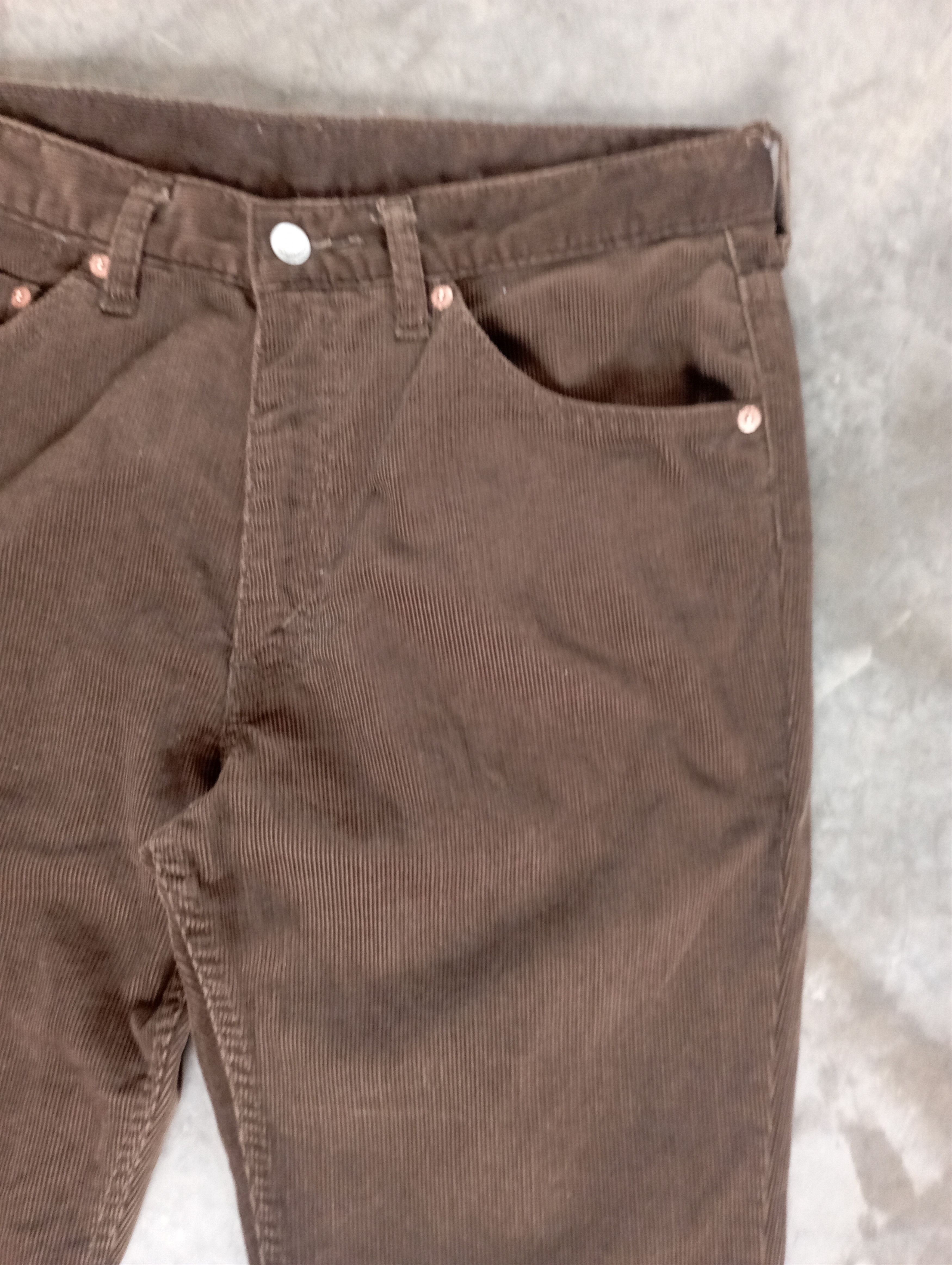 Levi's Flare Jeans Vintage Corduroy Dark Brown Levi's 537 Size US 32 / EU 48 - 5 Thumbnail