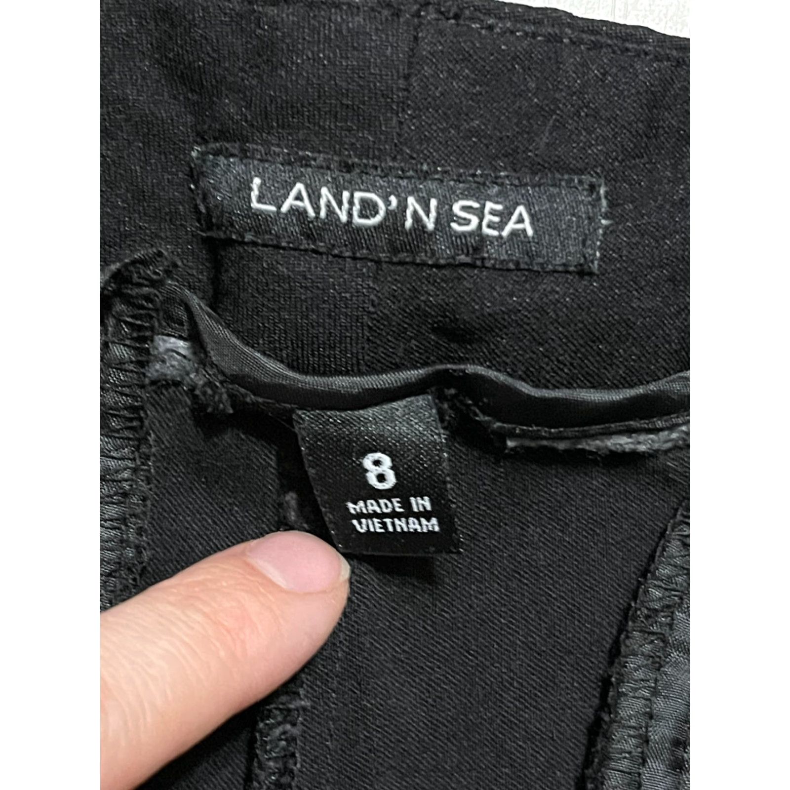 Vintage VINTAGE? Land' N Sea Jeans, Women's Size 8, Black Bootcut Dress Pants, Regular Size 30" / US 8 / IT 44 - 5 Thumbnail