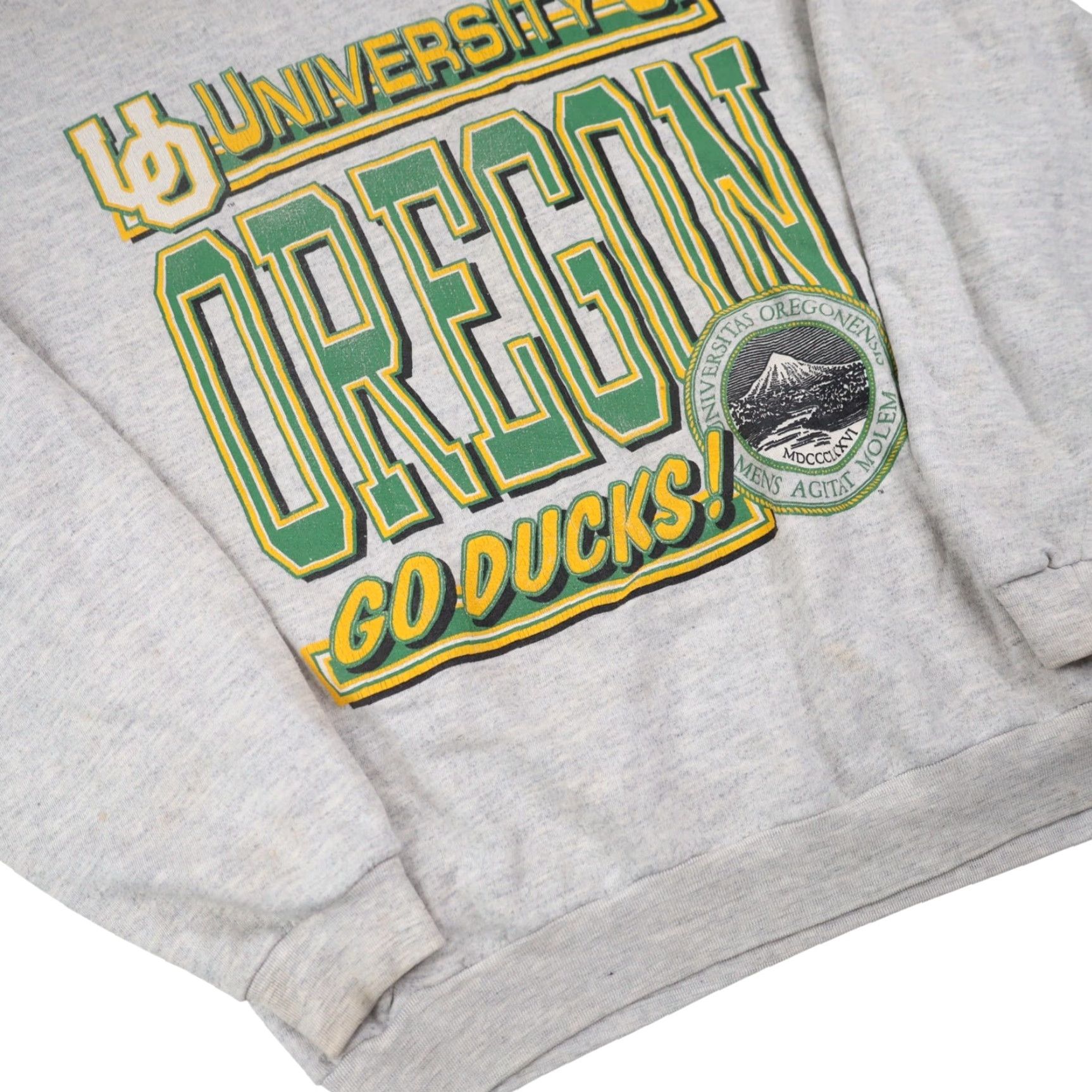 Vintage VINTAGE University of Oregon Ducks Mens Sweatshirt XL Gray Big Graphic Pullover Size US XL / EU 56 / 4 - 3 Thumbnail