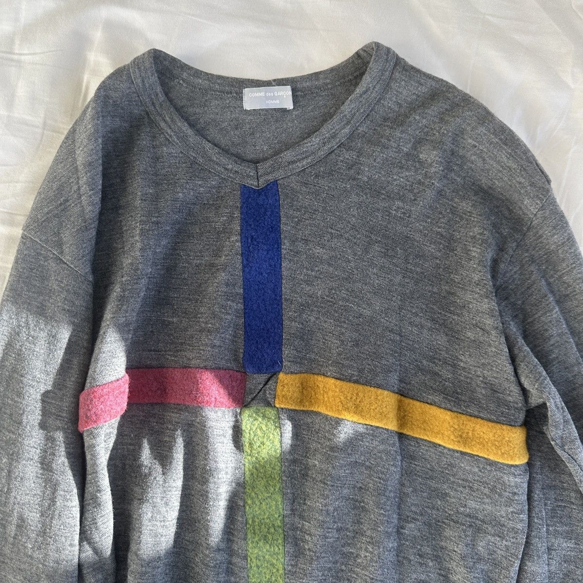 Comme des Garcons Homme × Designer × Vintage Comme des Garsons Homme AD1996 Wool Jumper Size US S / EU 44-46 / 1 - 5 Thumbnail