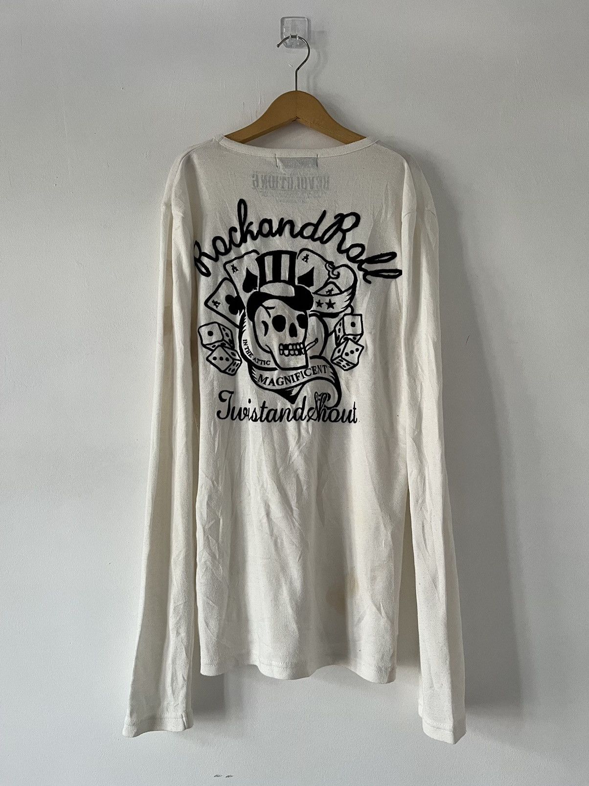 In The Attic Rare In The Attic Rock&Roll Embroidered Skull Big Logo Shirt Size US M / EU 48-50 / 2 - 3 Thumbnail