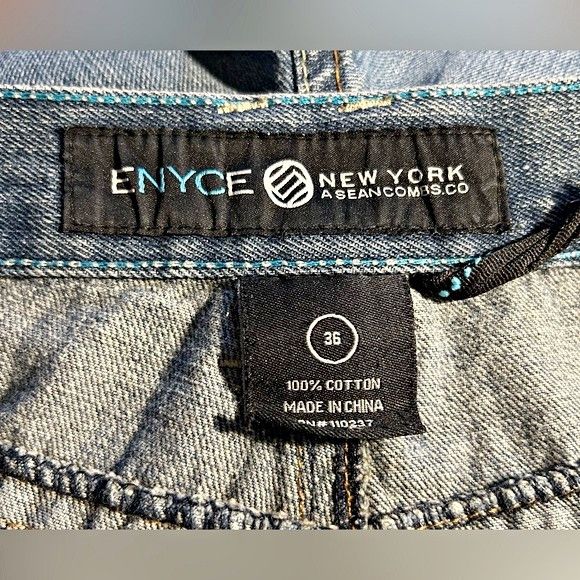 Enyce Vintage 90s Y2K Enyce Skate Hip Hop Baggy Jean Shorts Jorts Size US 36 / EU 52 - 4 Thumbnail