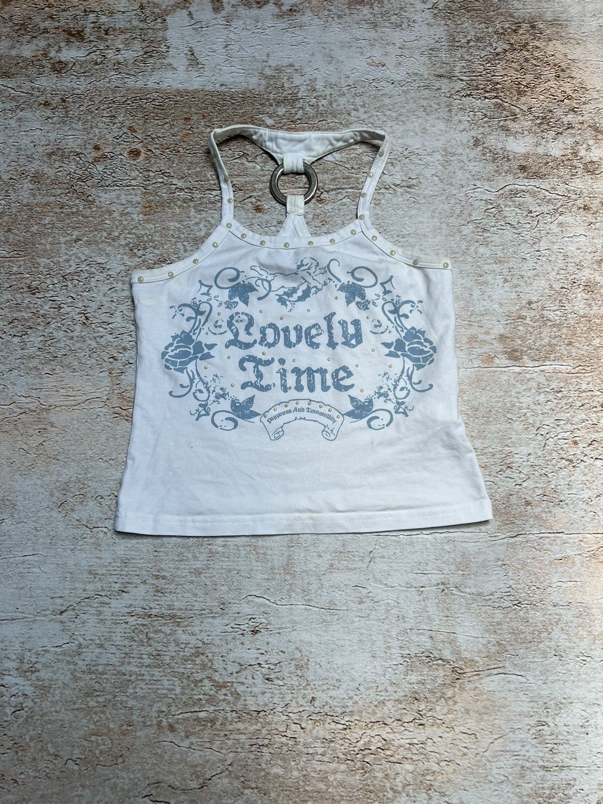 Japanese Brand Lovely Time vintage crop top Size S / US 4 / IT 40 - 1 Thumbnail
