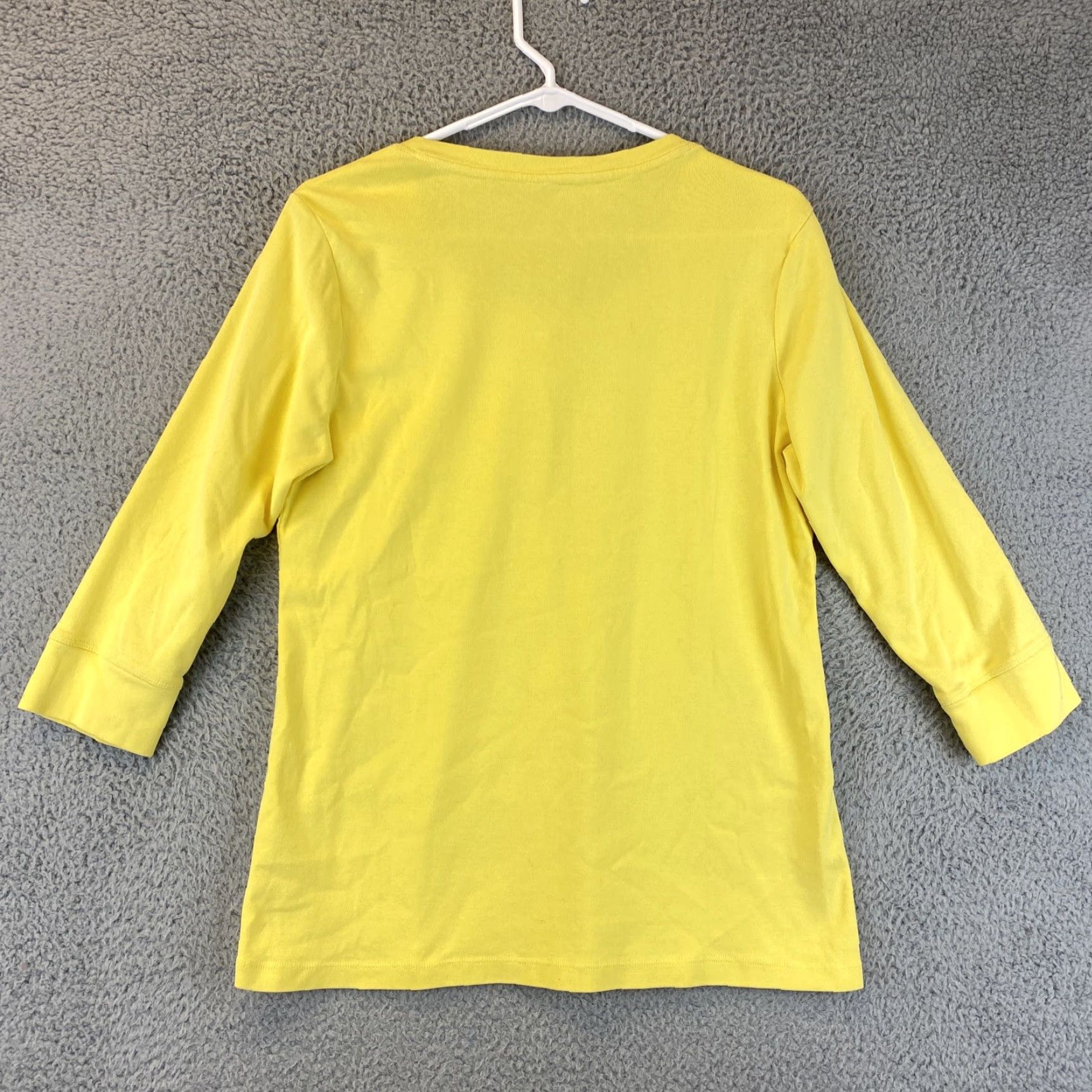Vintage LL BEAN Women XS Yellow 100% Cotton Long Sleeve Button-Down Shirt Size L / US 10 / IT 46 - 6 Thumbnail