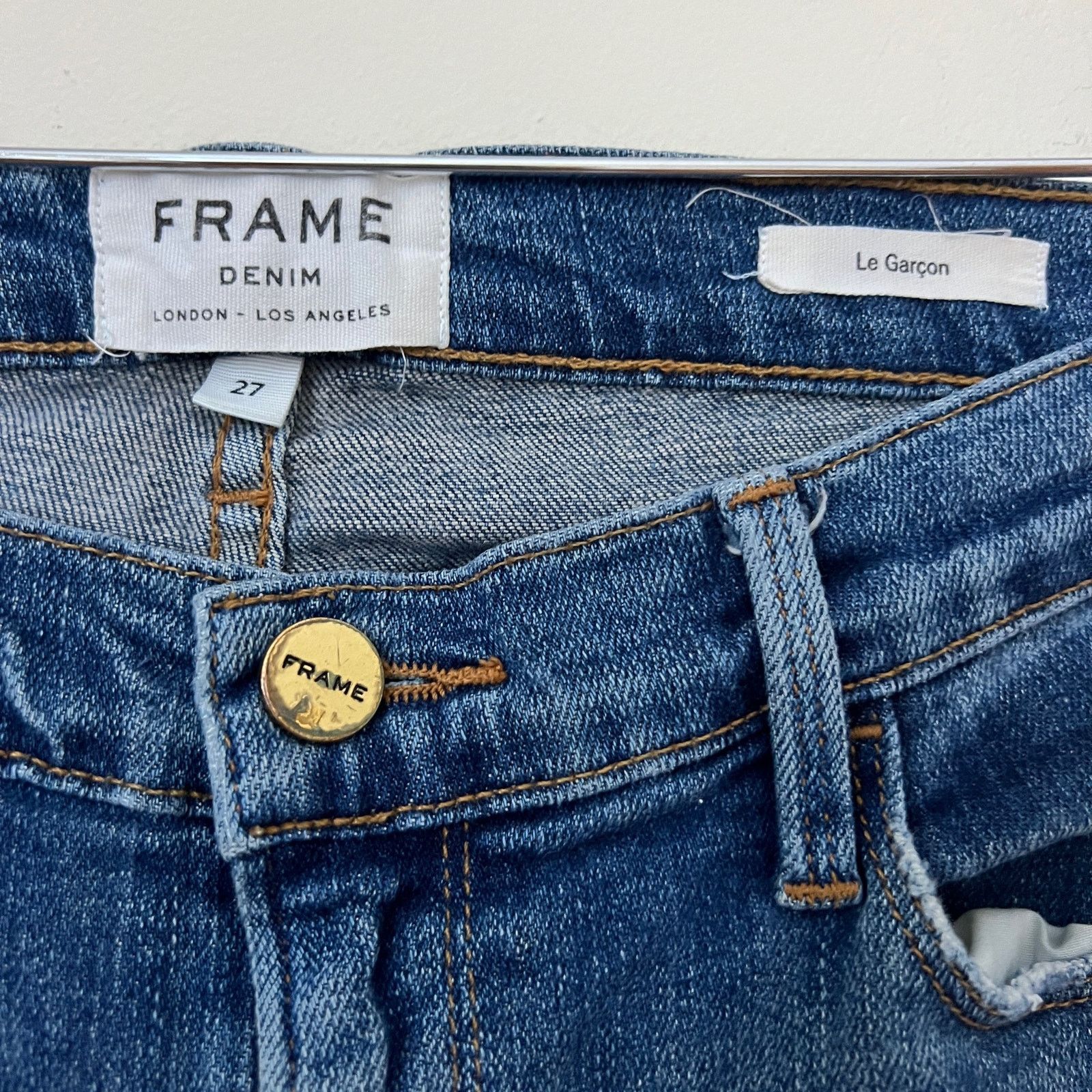 Frame FRAME Denim LE GARCON Skinny Jeans Size 27 Size 27" / US 4 / IT 40 - 5 Thumbnail