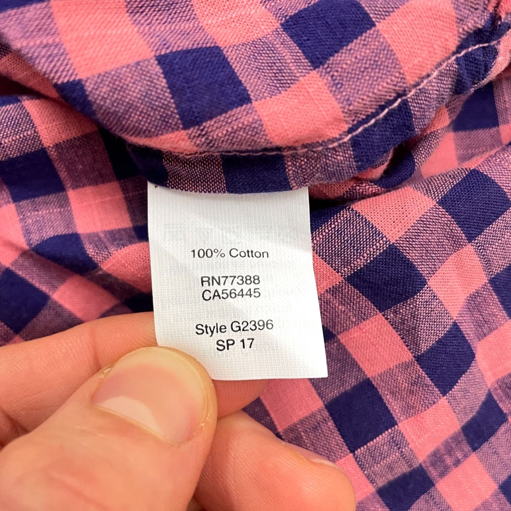 J.Crew VINTAGE? No. J.Crew Boy Fit Gauze Shirt Womens XS Pink Blue Plaid Button Down Cotton Casual Size XS / US 0-2 / IT 36-38 - 6 Thumbnail