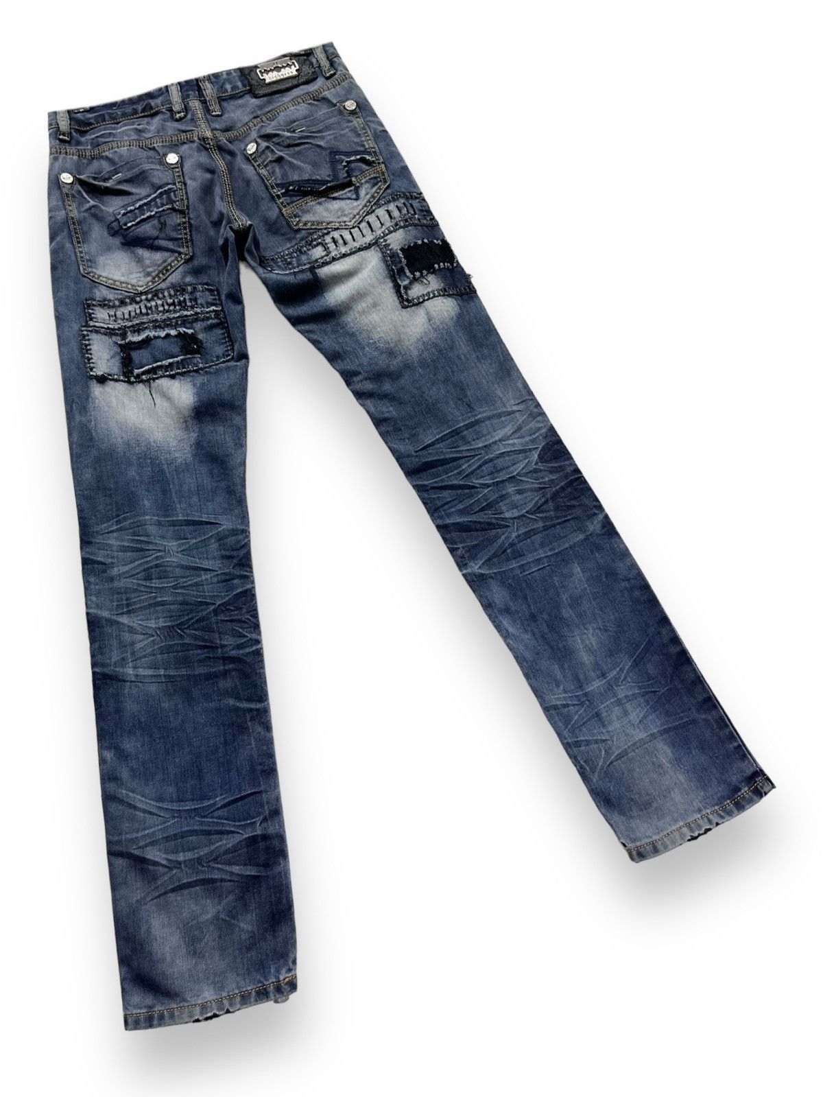 Other 🔥HIGHNESS Handmade Punk Grunge Boro Patchwork SlimFit Denim Size US 28 / EU 44 - 5 Thumbnail