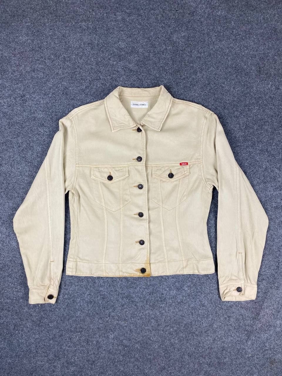 Japanese Brand signal stone japanese brand soft denim jacket Size US M / EU 48-50 / 2 - 1 Thumbnail