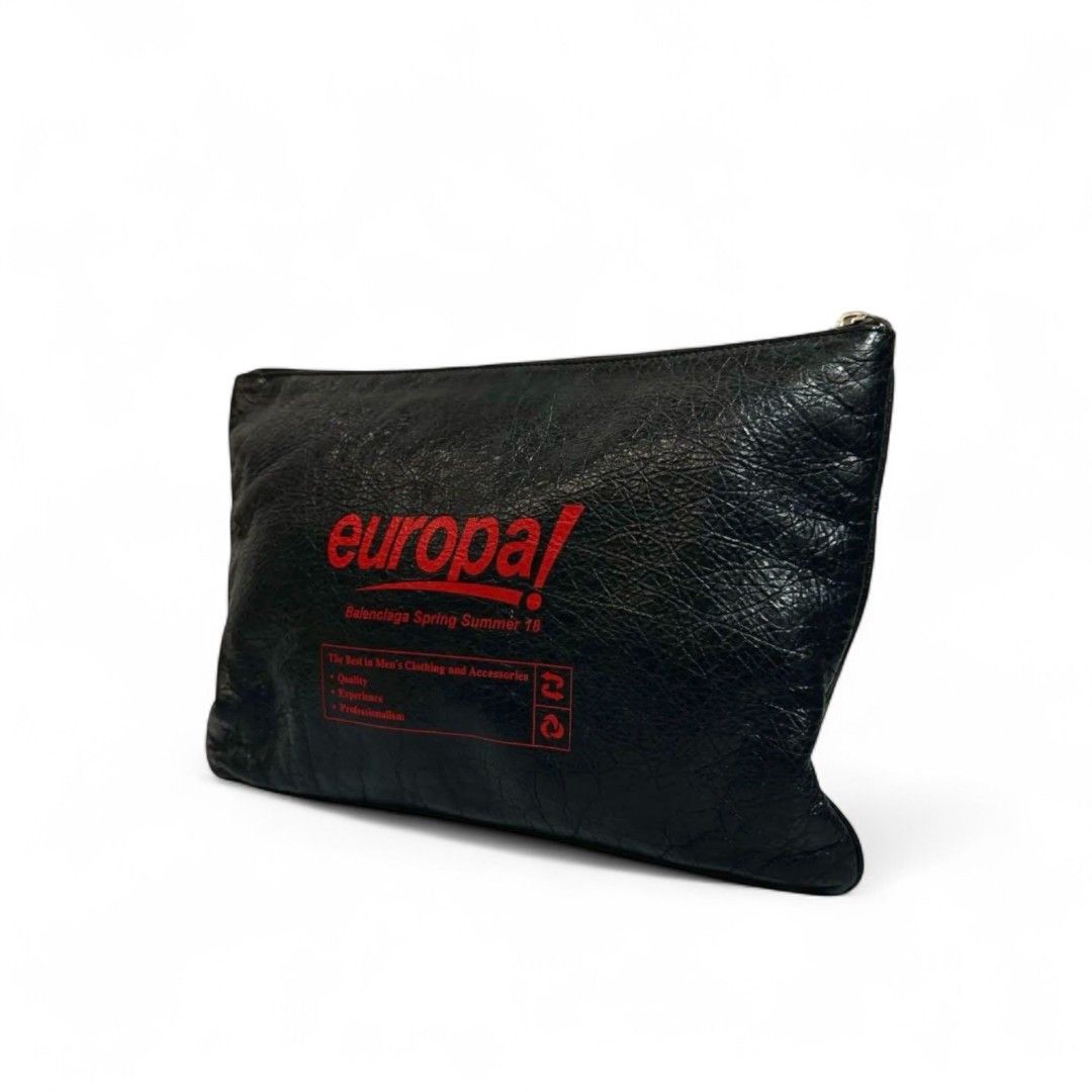 Balenciaga Balenciaga - Europe Leather Clutch Black Vintage SS18 Calf Size ONE SIZE - 1 Thumbnail