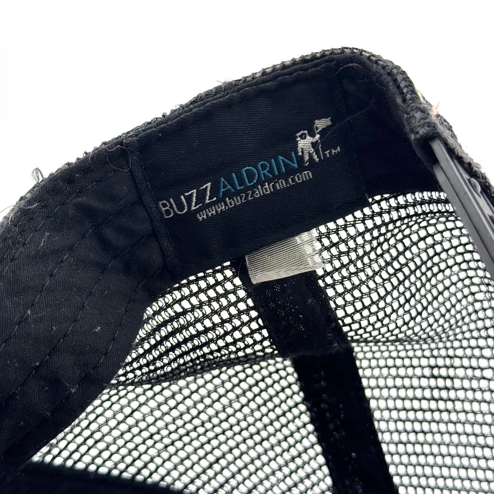 NASA Buzz Aldrin NASA Distressed Trashed Trucker Hat OSFM Cap Size ONE SIZE - 5 Thumbnail