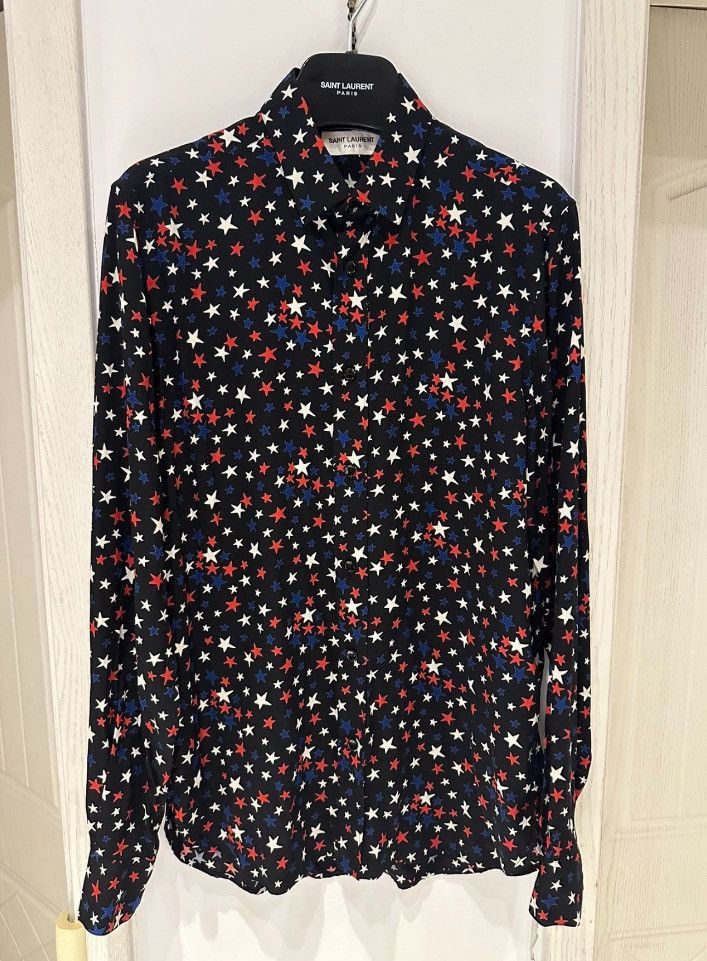 Saint Laurent Paris Saint laurent ysl 2016 hedi Haowu Star Shirt - DMC Size US M / EU 48-50 / 2 - 1 Thumbnail