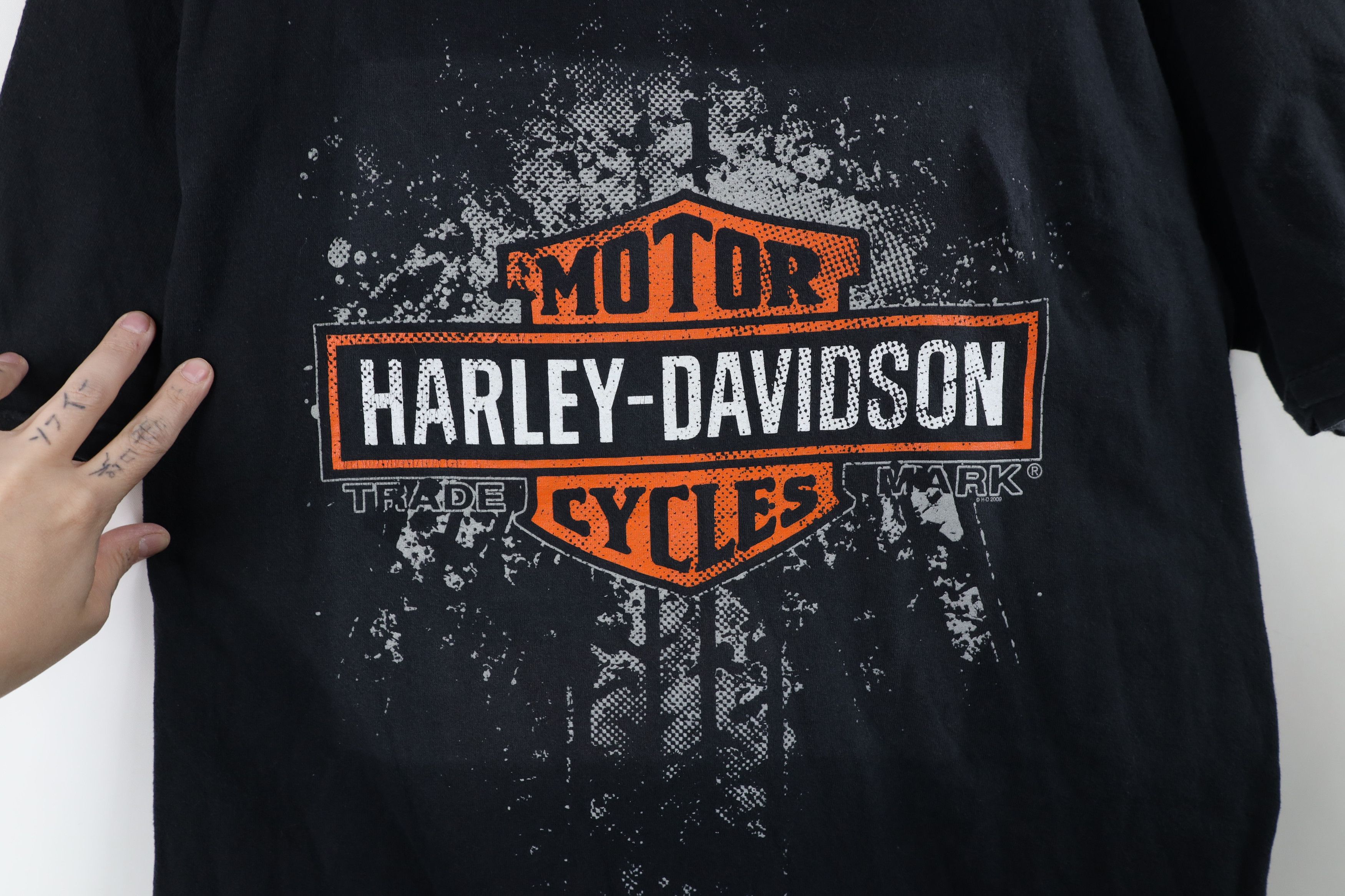 Harley Davidson Vintage Y2K Harley Davidson Spell Out Big Logo T-Shirt Black Size US L / EU 52-54 / 3 - 4 Thumbnail