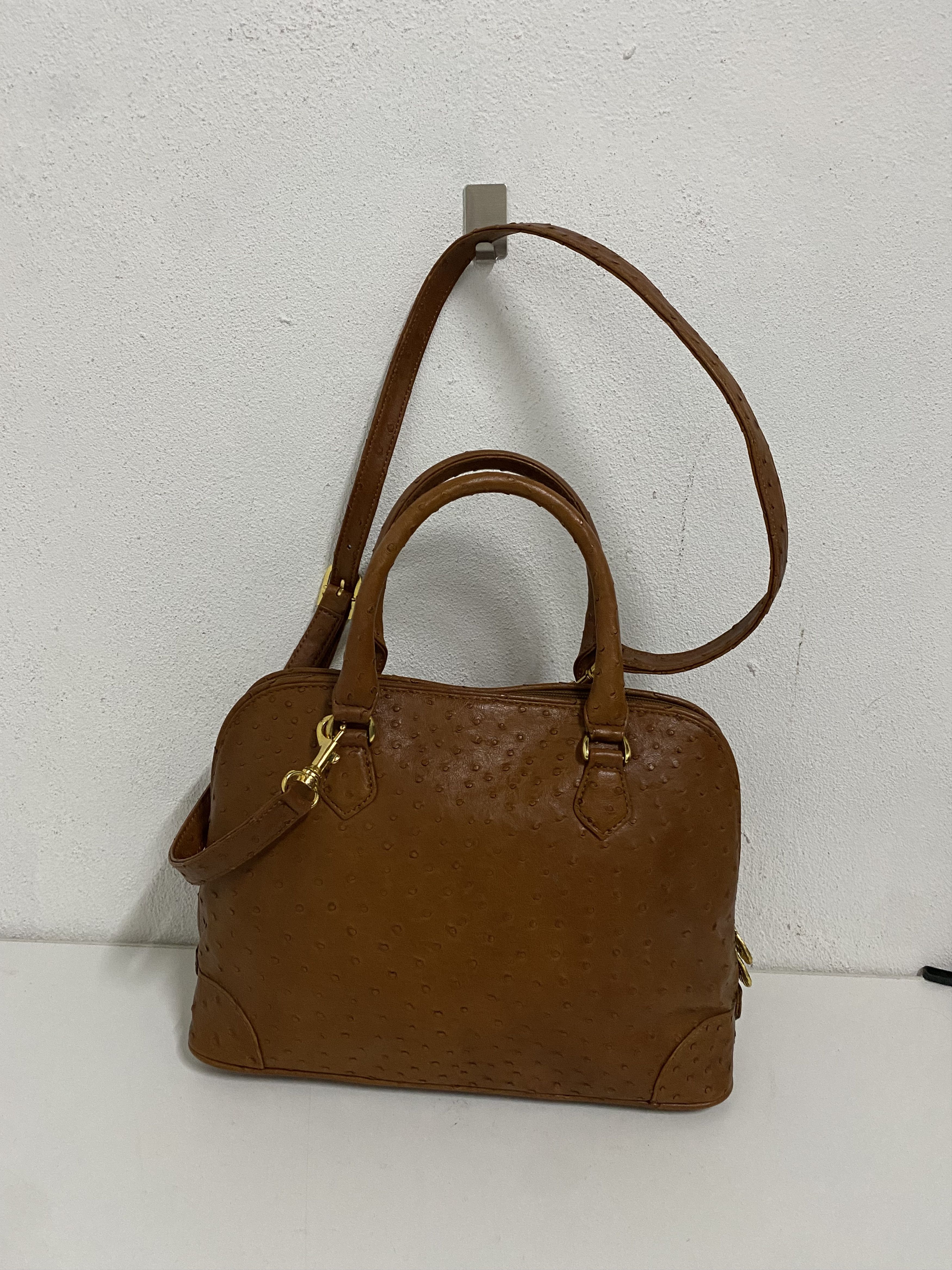 Leather Ostrich Leather Two Way Bag Size ONE SIZE - 2 Thumbnail
