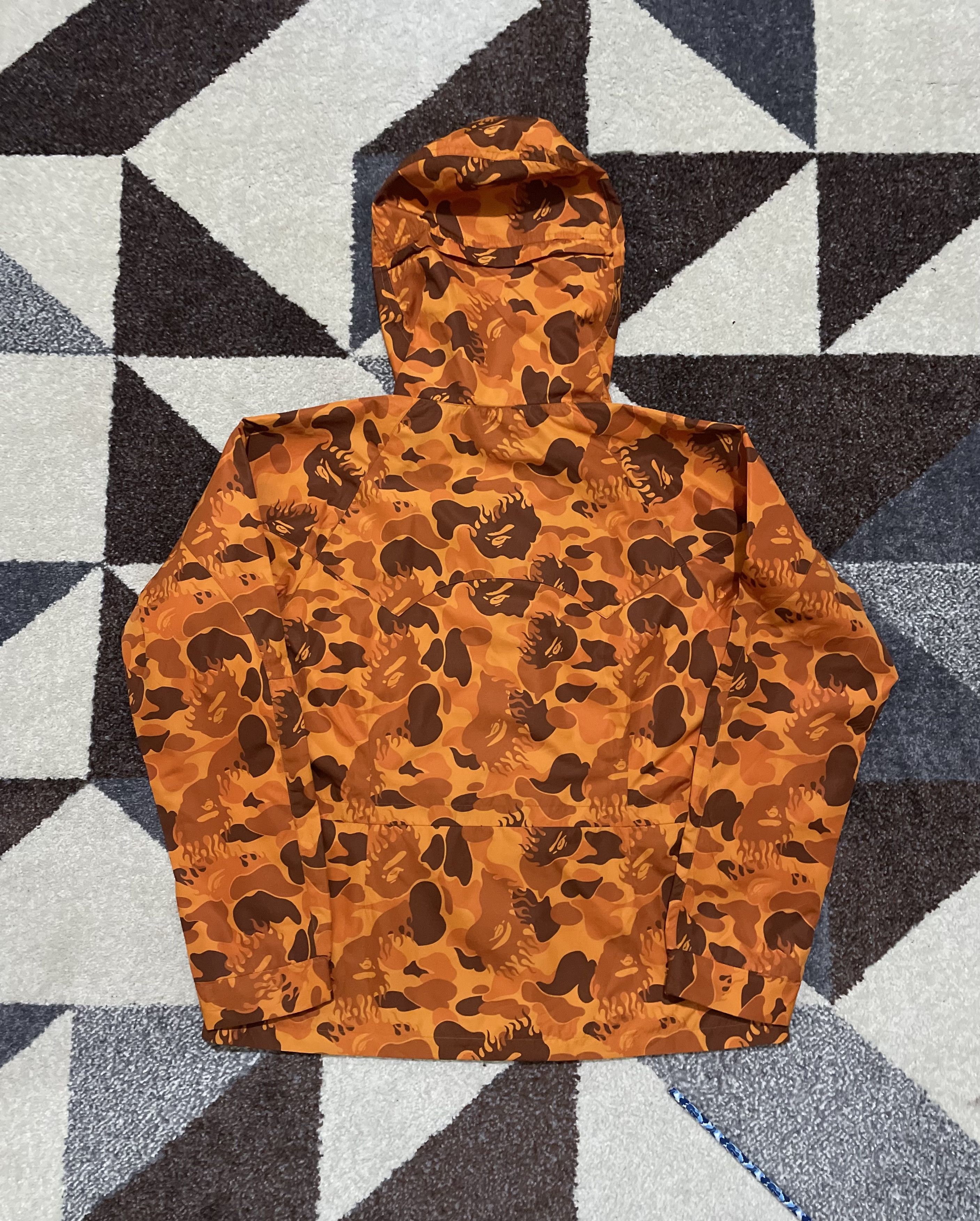 OG Bape Fire Camo Snowboard Jacket