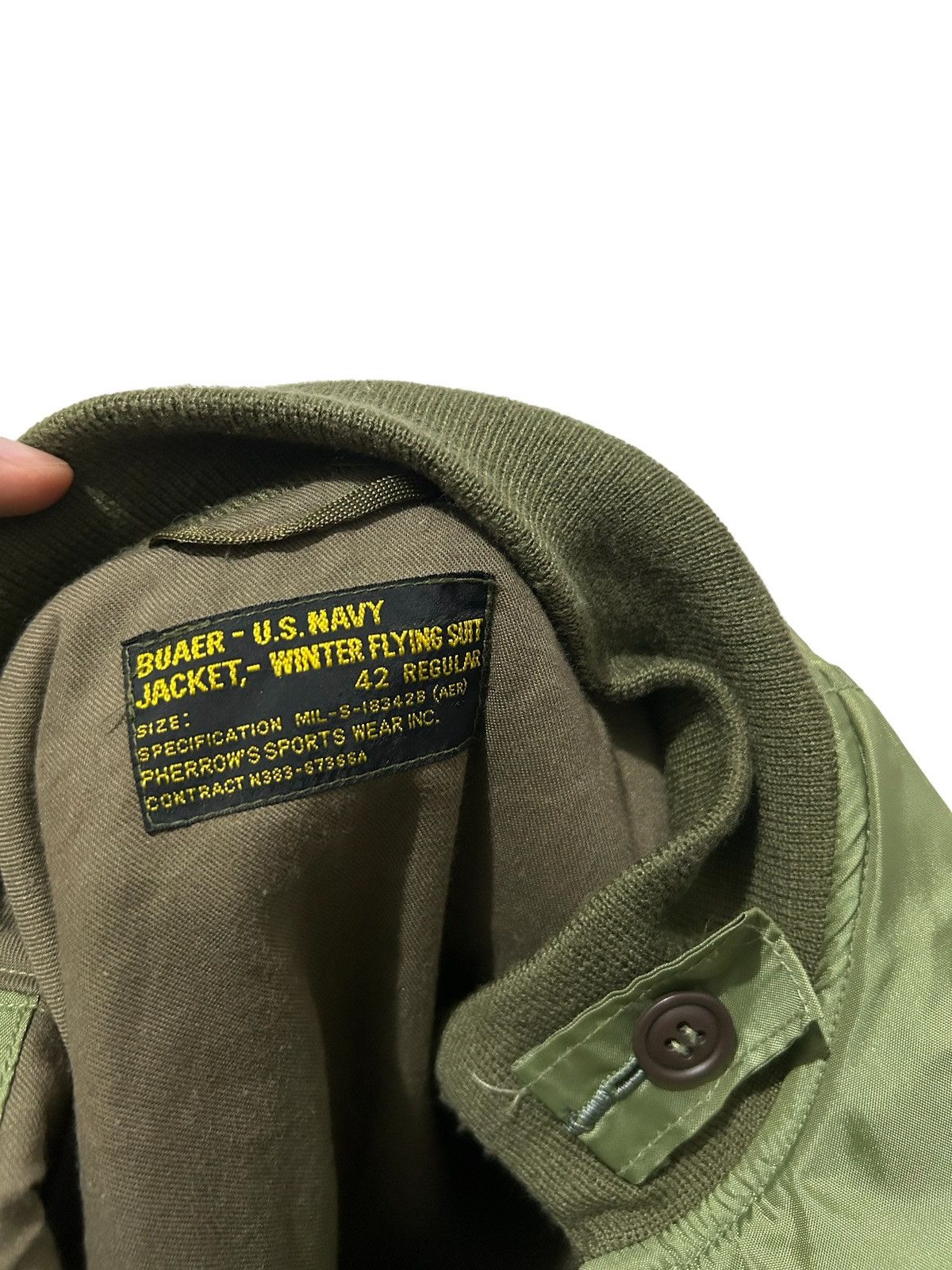 Vintage Vintage USN Bomber jacket Talon Zip size on Tag 42 Regular Size US S / EU 44-46 / 1 - 6 Thumbnail