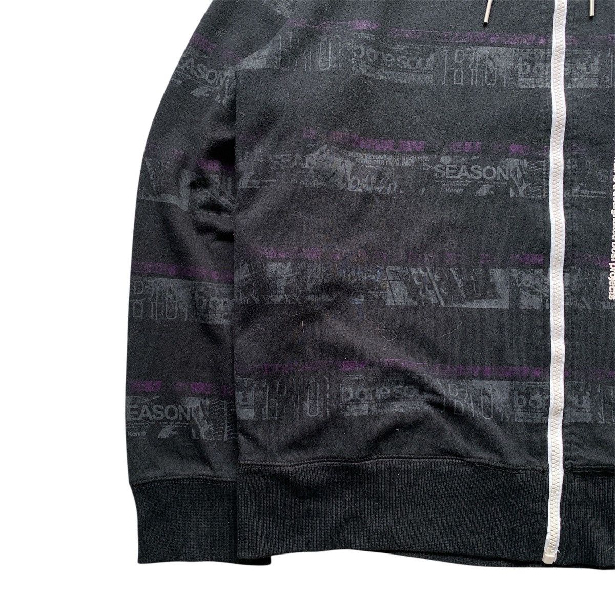 Le Grande Bleu (L.G.B.) Bone Soul Fur Zip Hoodie Ifsix GOA LGB Style Jacket Size US XL / EU 56 / 4 - 3 Thumbnail