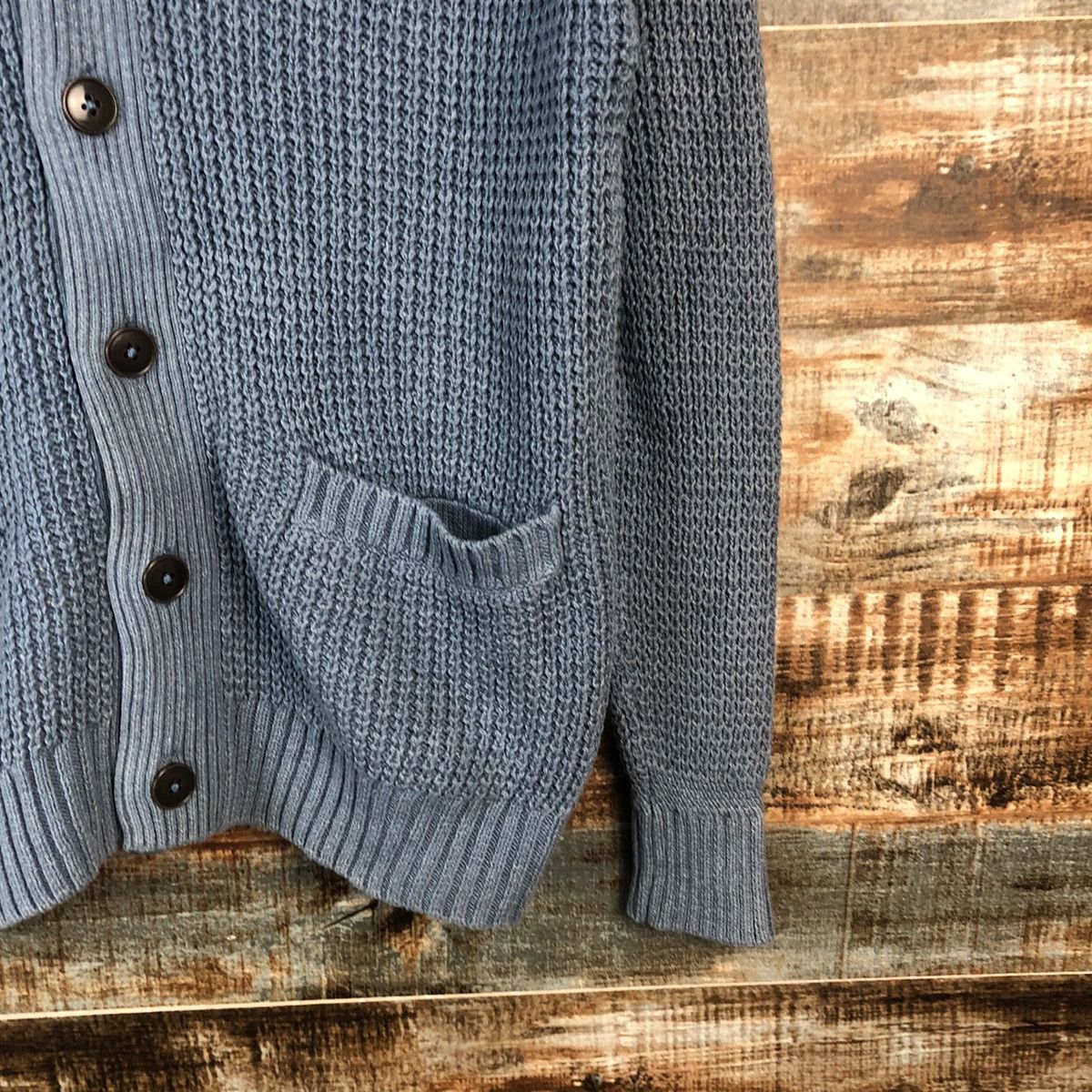 Homespun Knitwear × Japanese Brand DL Green Label Blue Cardigan Knitwear #C047 Size US M / EU 48-50 / 2 - 8 Thumbnail