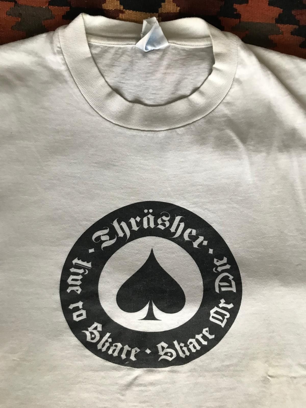 Thrasher THRASHER "Live to Skate Skate or Die" Vtg Rare Hanes Tag Size US L / EU 52-54 / 3 - 2 Thumbnail