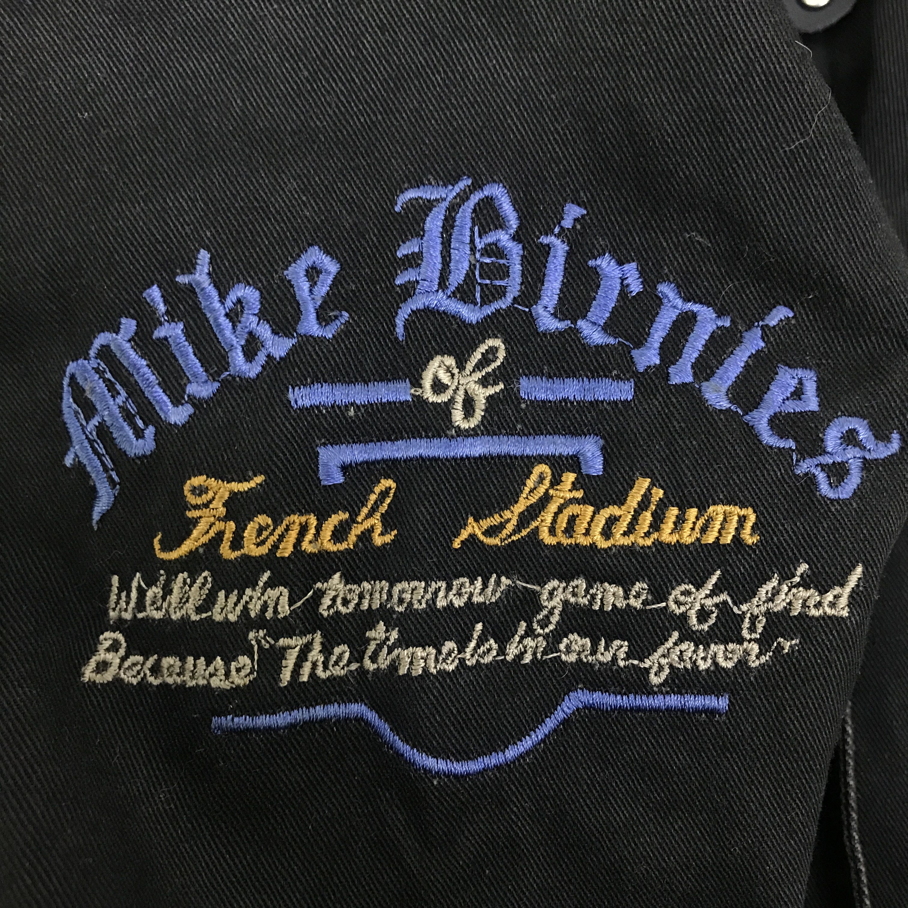 Vintage Vintage Mike Birnies Bomber black faded Jacket K92B17 Size US L / EU 52-54 / 3 - 9 Thumbnail