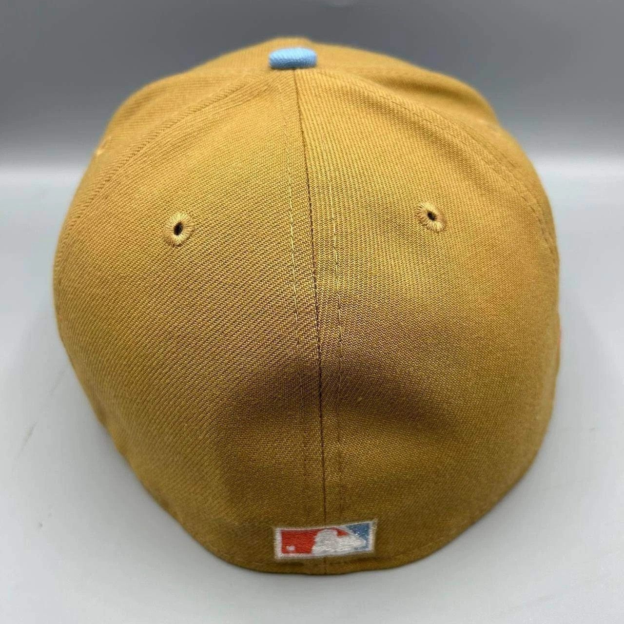 New Era Chicago Cubs Hat Men 7 3/8 Brown Blue MLB Fitted Cap Size ONE SIZE - 5 Thumbnail