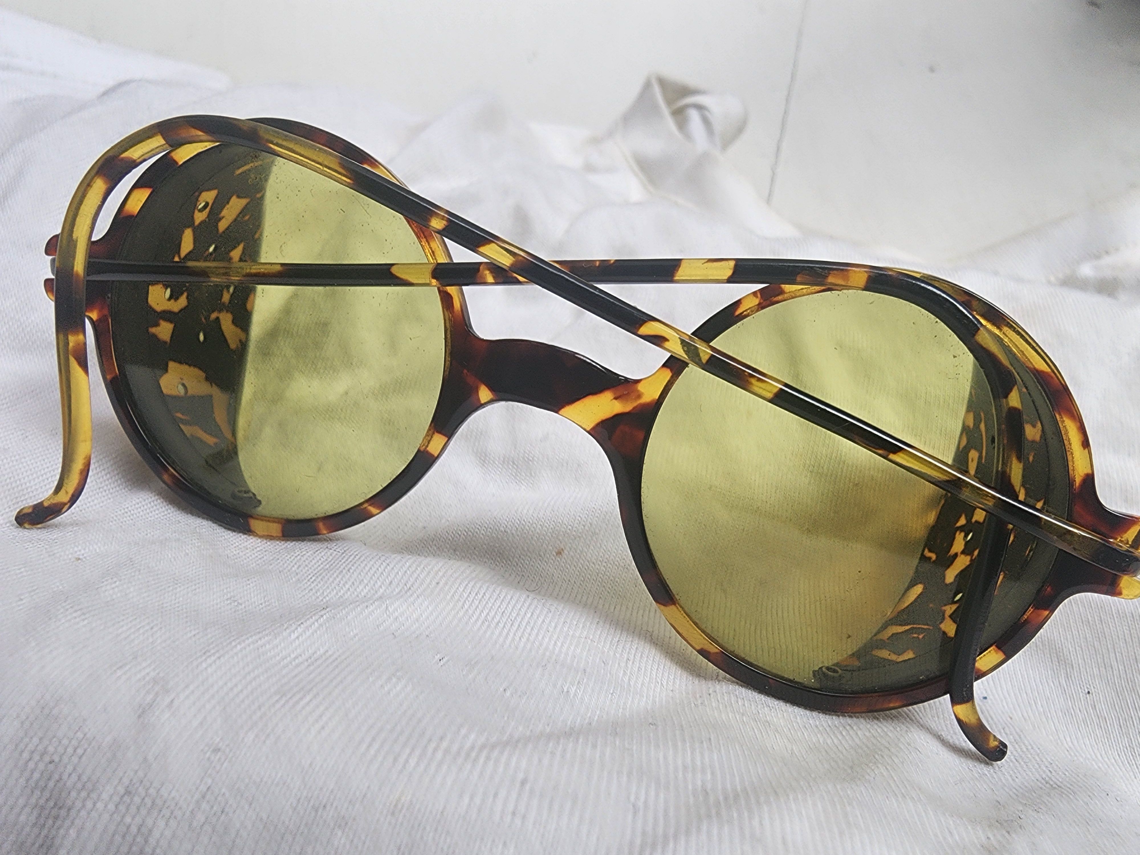 Matsuda WILLSON VTG 40'S DECO TORTOISE SHELL SUNGLASSES Size ONE SIZE - 5 Thumbnail