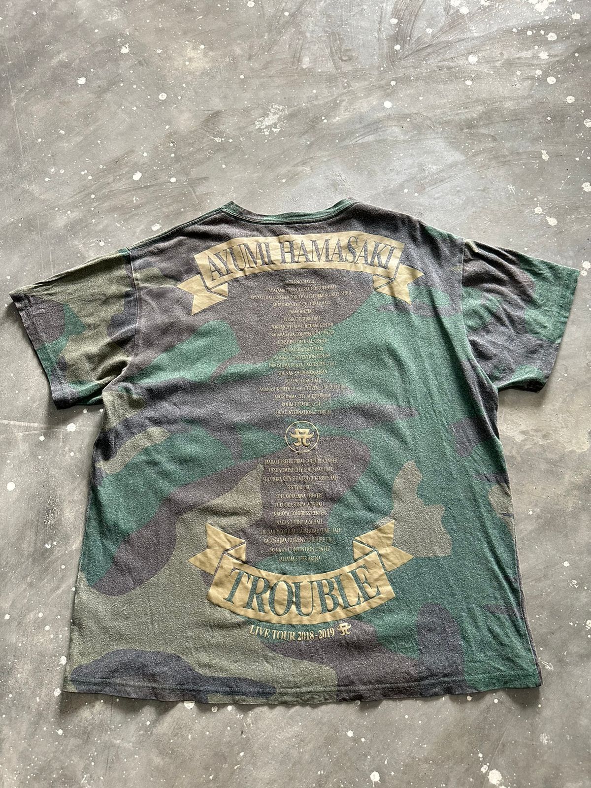 Japanese Brand Ayumi hamasaki Trouble Tour Camo Tshirt Size US M / EU 48-50 / 2 - 4 Thumbnail