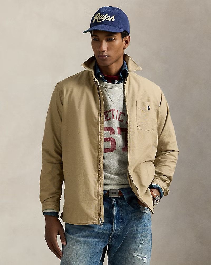 Polo Ralph Lauren Polo Ralph Lauren Garment-Dyed Oxford Overshirt Tan Sz Large Size US L / EU 52-54 / 3 - 1 Thumbnail