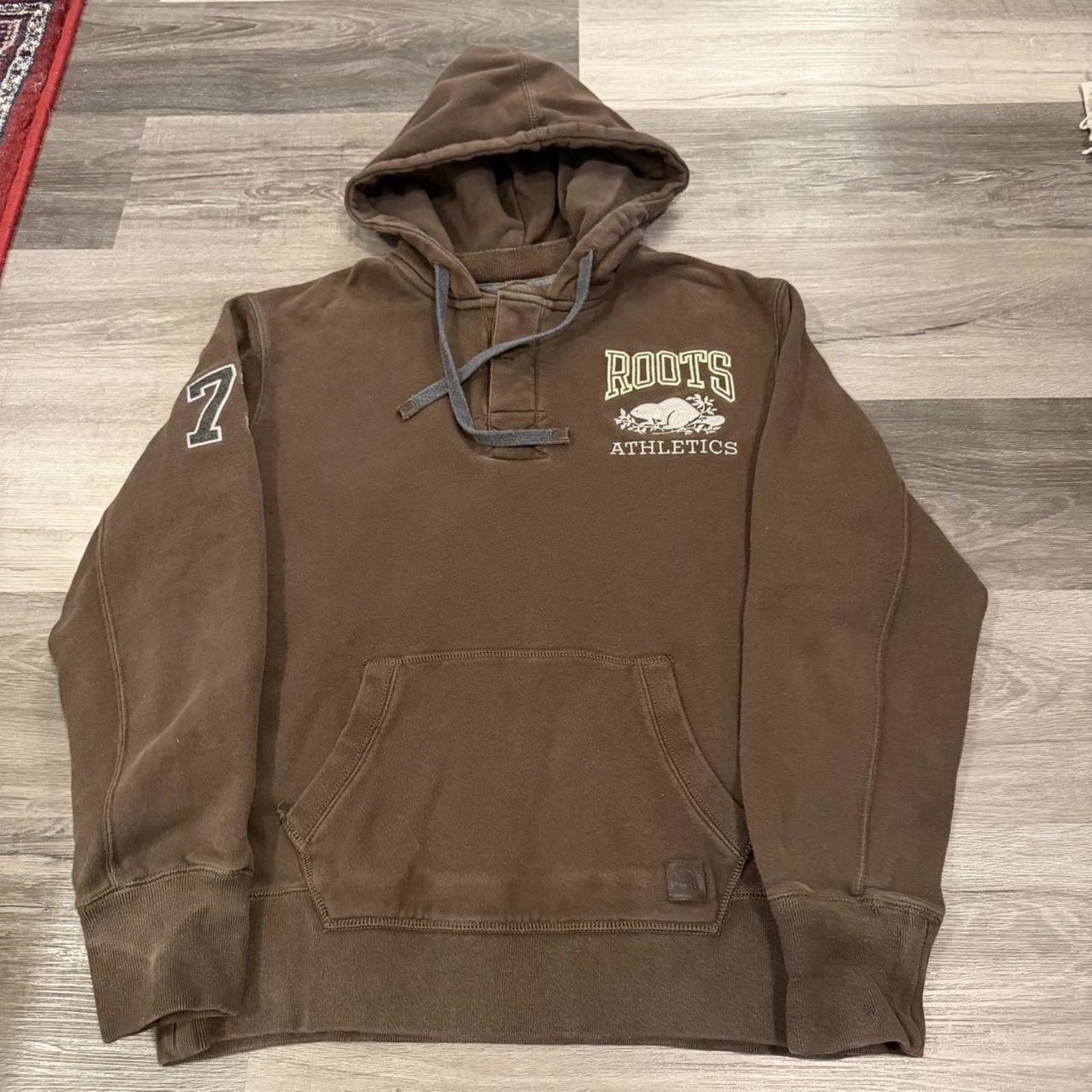 Roots Vintage roots quarter button after hood hoodie M 00s Size US M / EU 48-50 / 2 - 2 Thumbnail