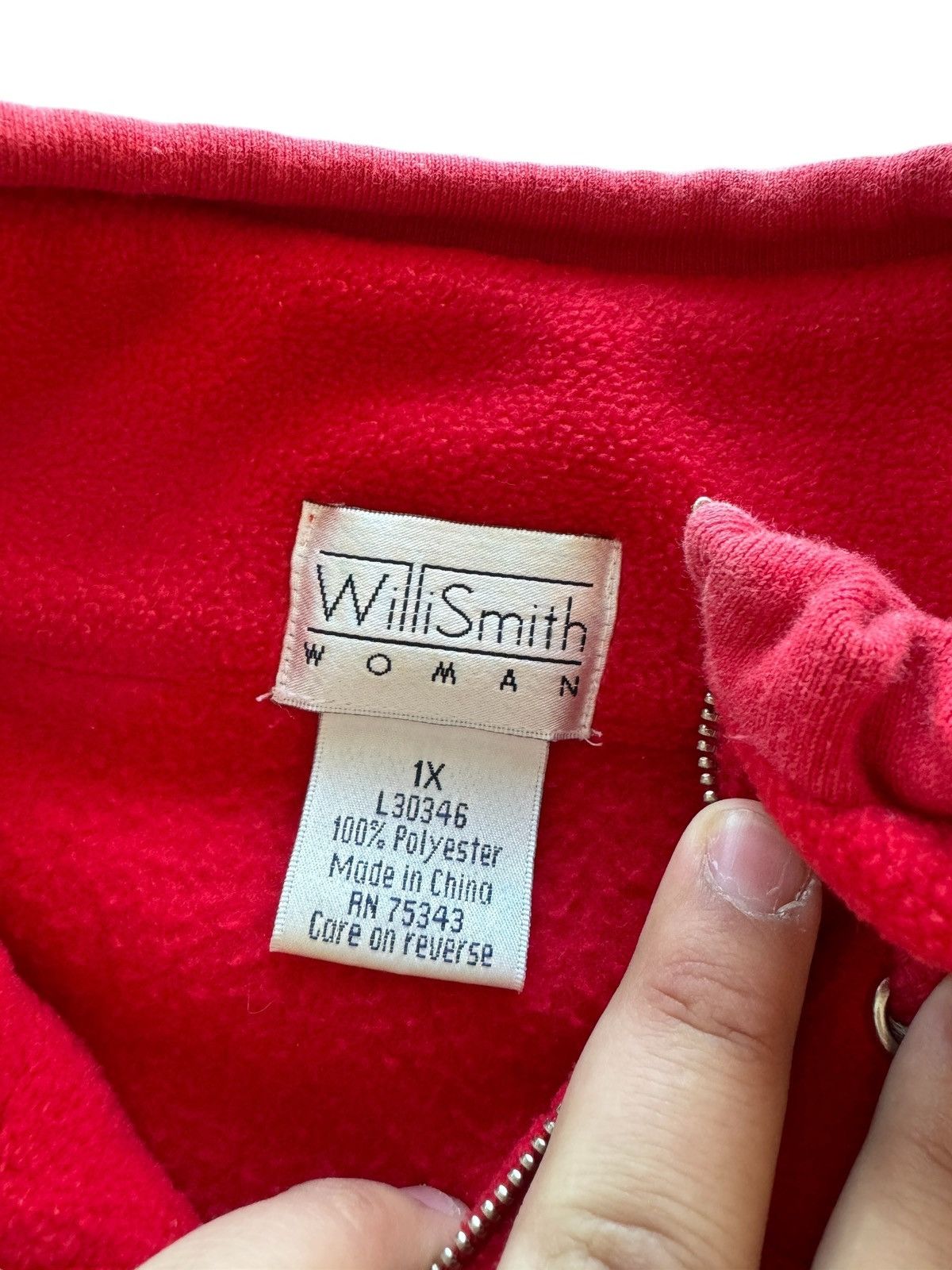 Vintage × Willi Smith Vintage Willi Smith Boxy Oversized Zip Up Fleece Jacket Size XL / US 12-14 / IT 48-50 - 6 Thumbnail