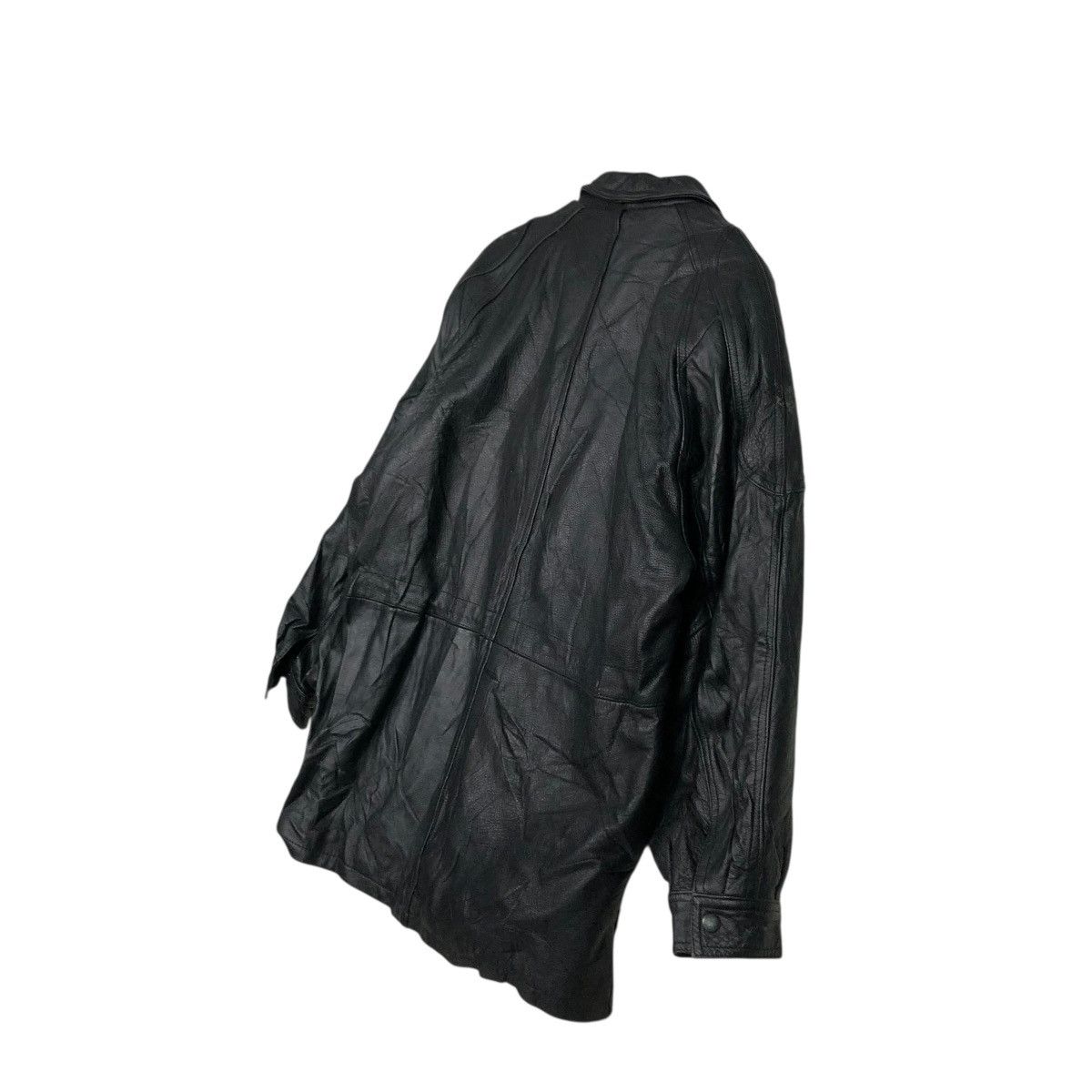 Japanese Brand 🔥VINTAGE BIKER LEATHE RJACKET BLANKET D’HOMME A HOMME Size US M / EU 48-50 / 2 - 12 Thumbnail