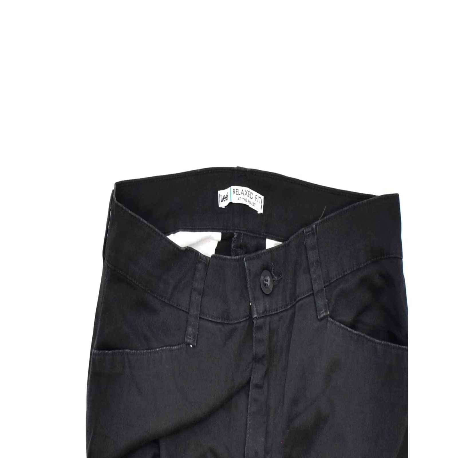 Lee LEE Trousers Womens Relaxed Fit Casual W32 L30 Black Cotton Q308 Size 24" / US 00 / IT 34 - 3 Thumbnail