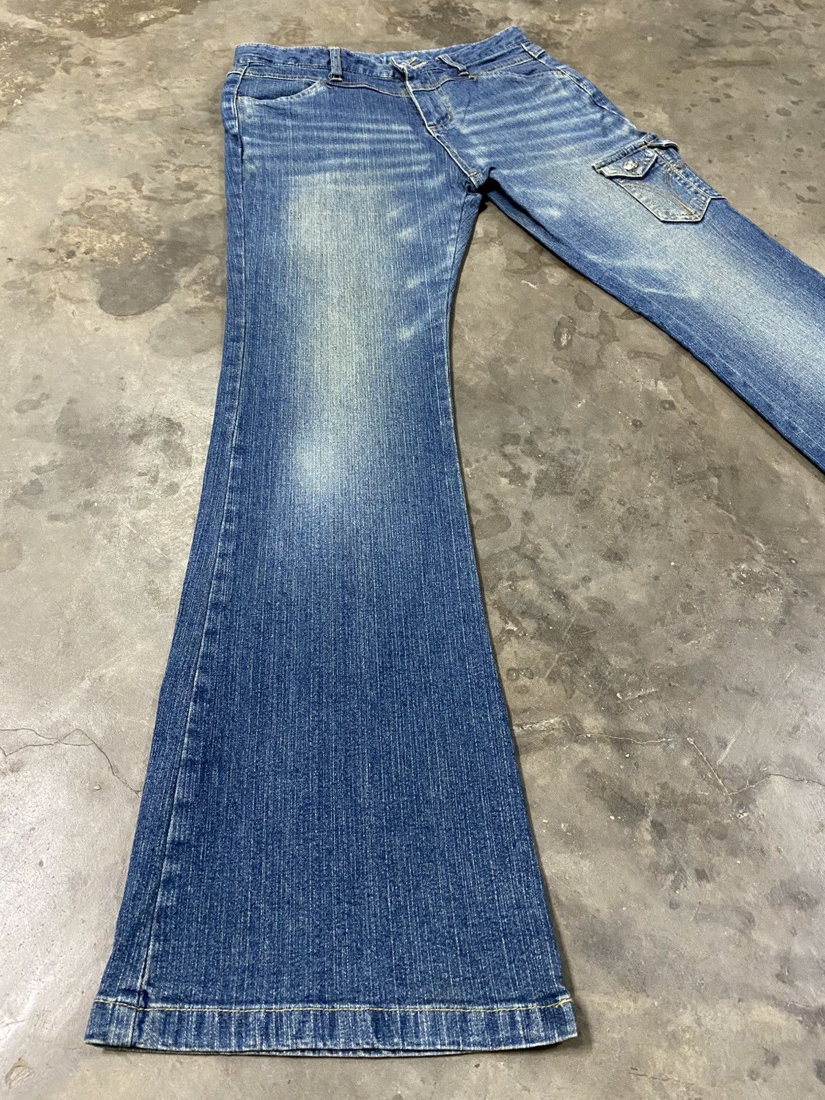 If Six Was Nine × Jean × Tornado Mart Flare Jeans Jouer Aux Pure Lady Swarovski Flared @205 Size 27" / US 4 / IT 40 - 1 Thumbnail