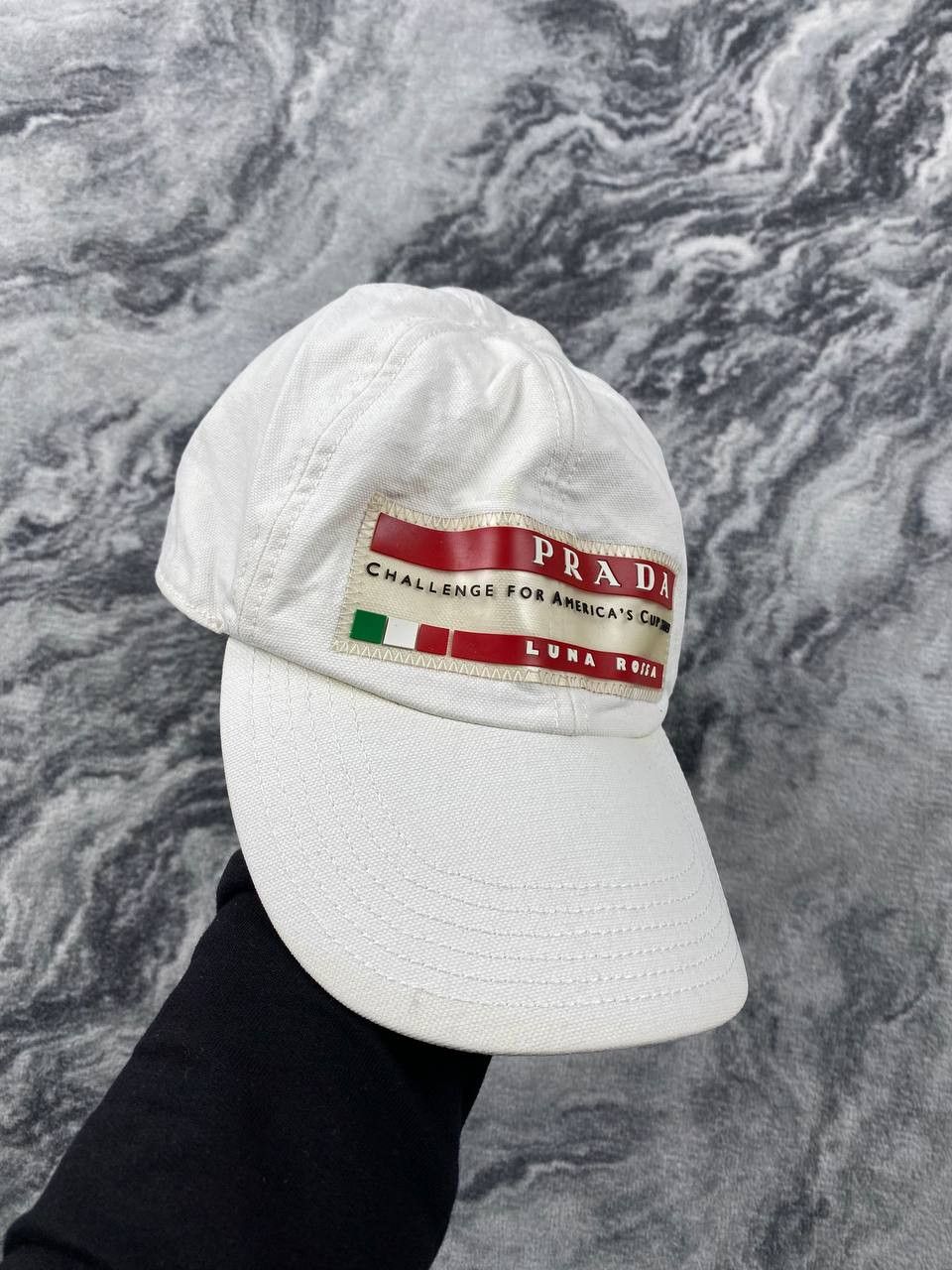 Prada Vintage Prada Luna Rossa Challenge Cap Men Size M White Size ONE SIZE - 4 Thumbnail