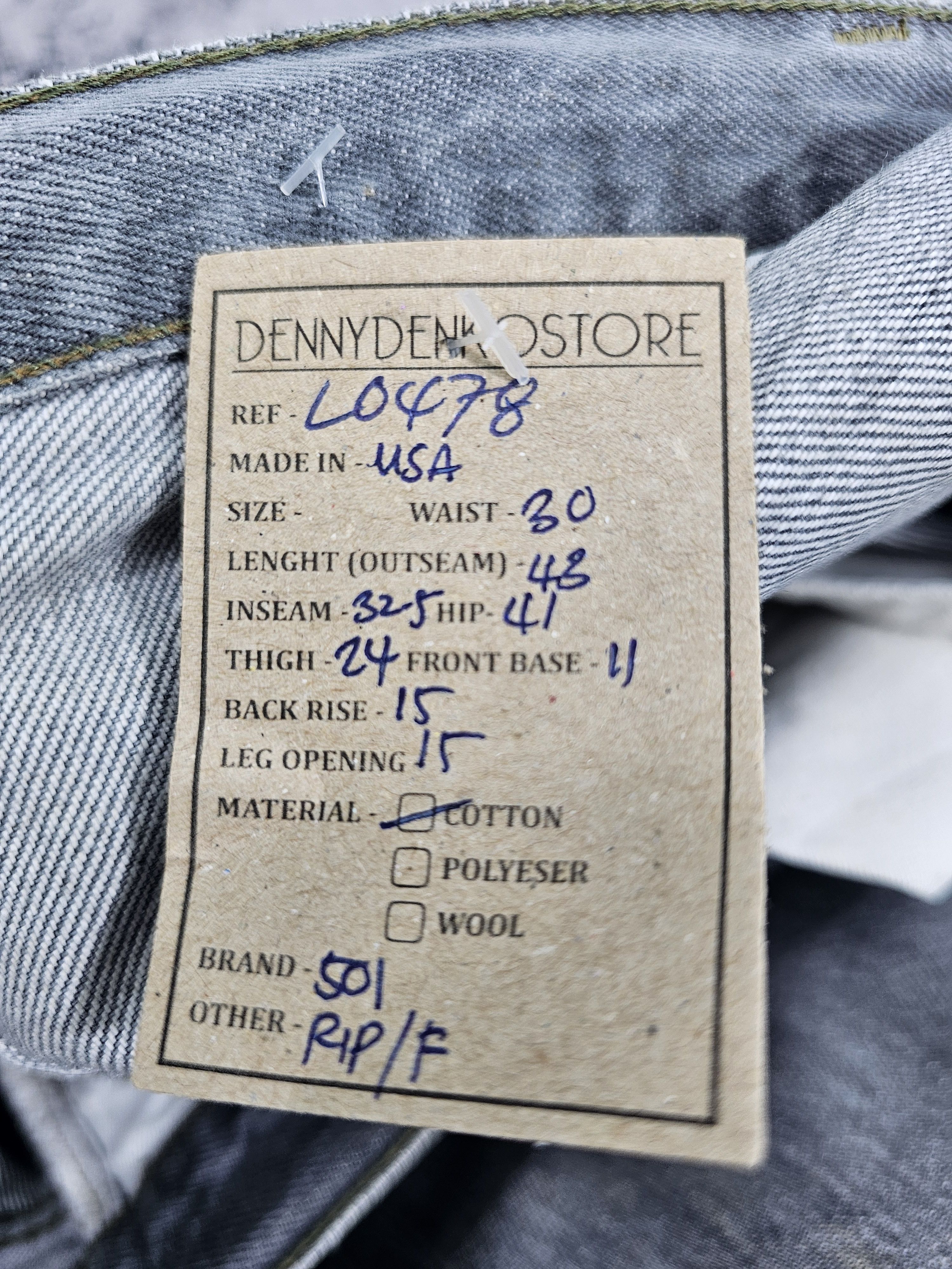 Levi's Vintage Clothing Vintage 80's LEVIS 501 Gray Faded Made In Usa Jeans L0478 Size US 30 / EU 46 - 15 Thumbnail