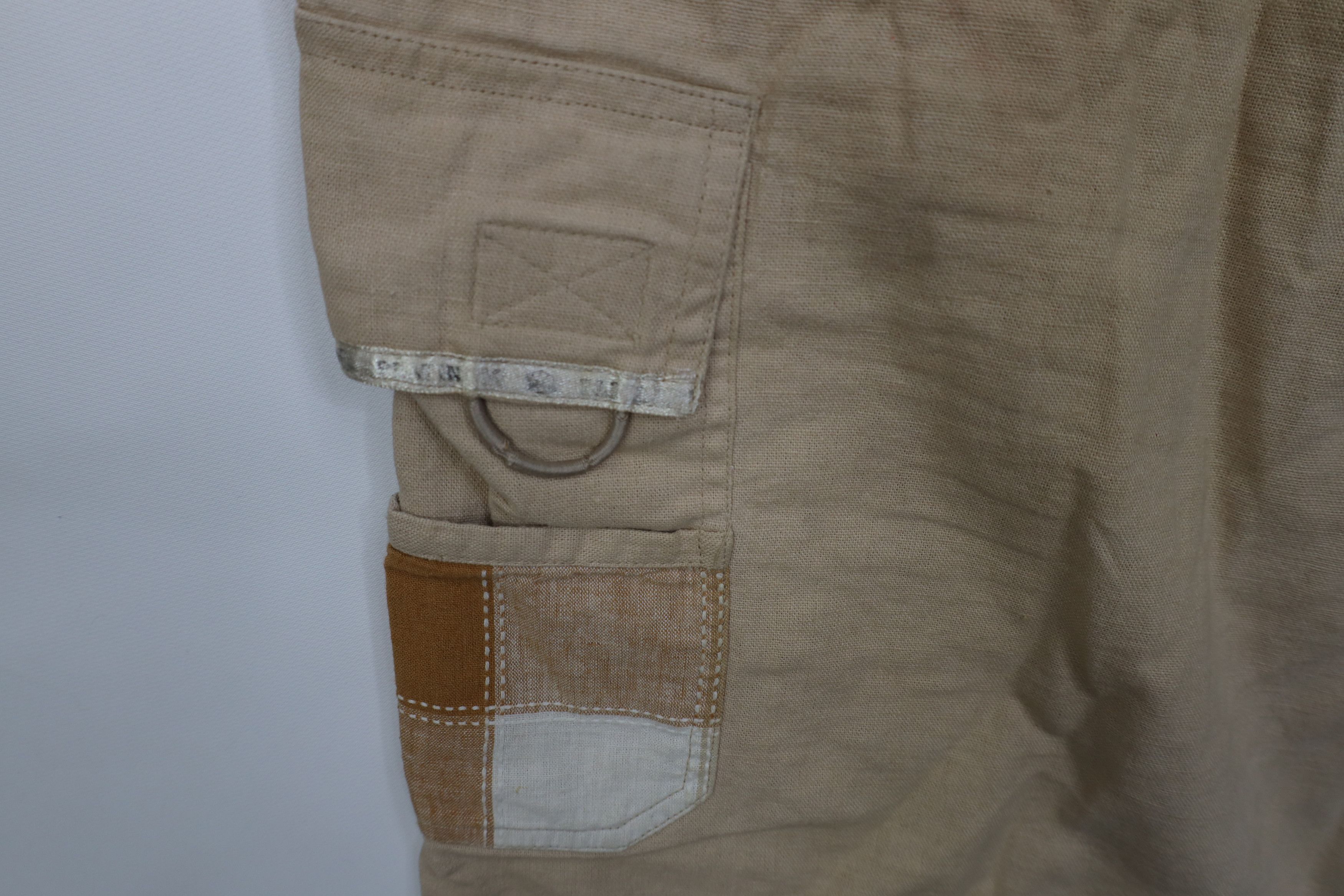 Vintage Vintage 90s Y2K Streetwear Blend Baggy Cargo Shorts Beige Size US 38 / EU 54 - 6 Thumbnail