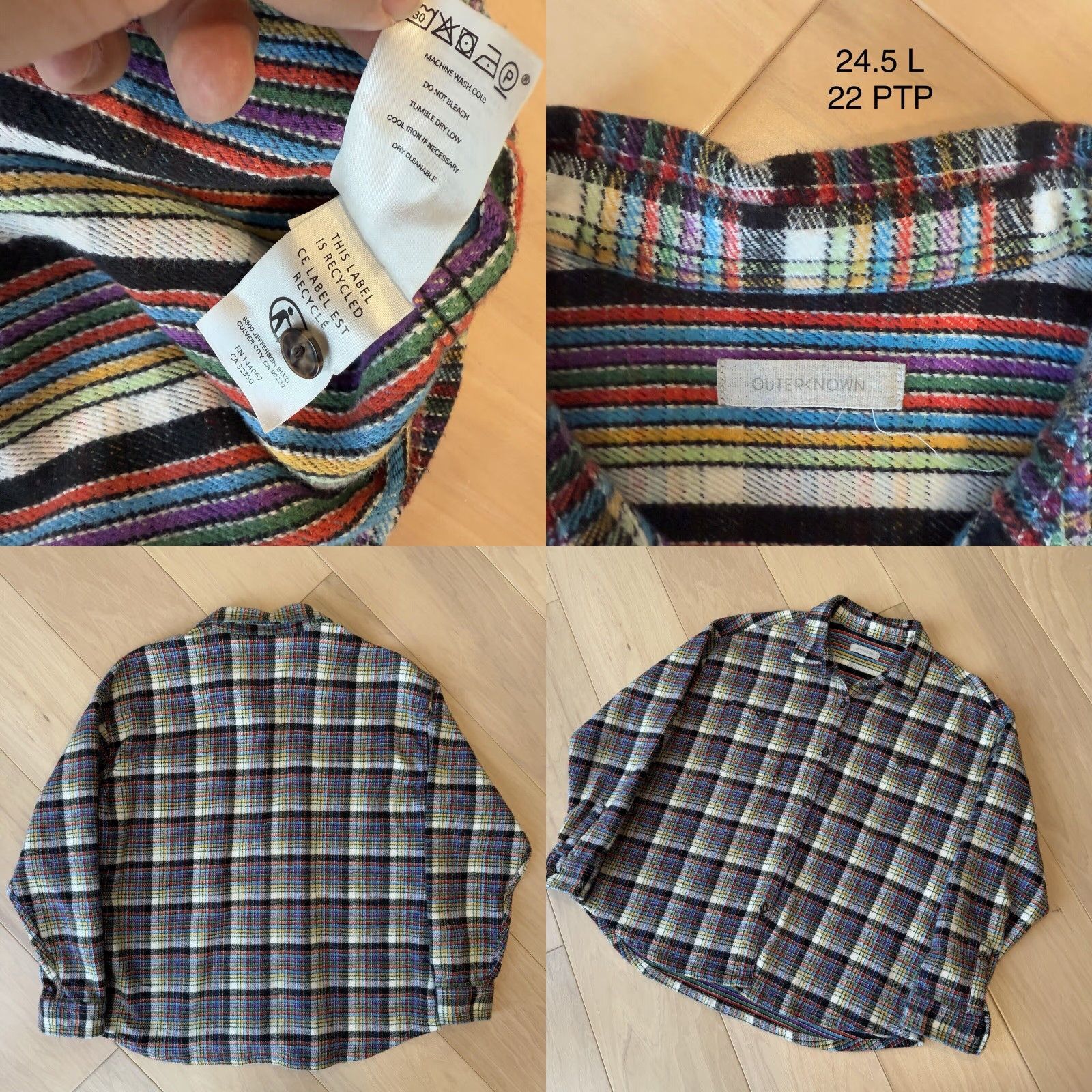 Outerknown Outerknown Shirt Small Multicolor Button Up New York Streetwear Womens Size S / US 4 / IT 40 - 8 Thumbnail
