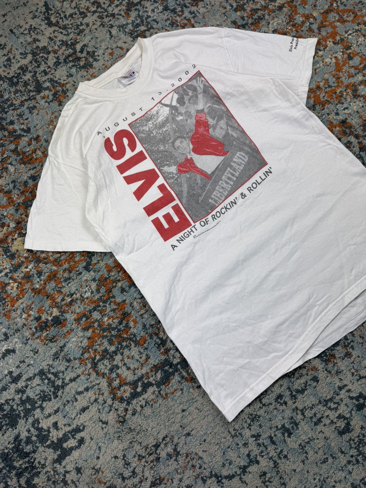 Band Tees × Vintage Vintage 2002 Elvis Presley libertyland graphic band tee Size US M / EU 48-50 / 2 - 2 Thumbnail