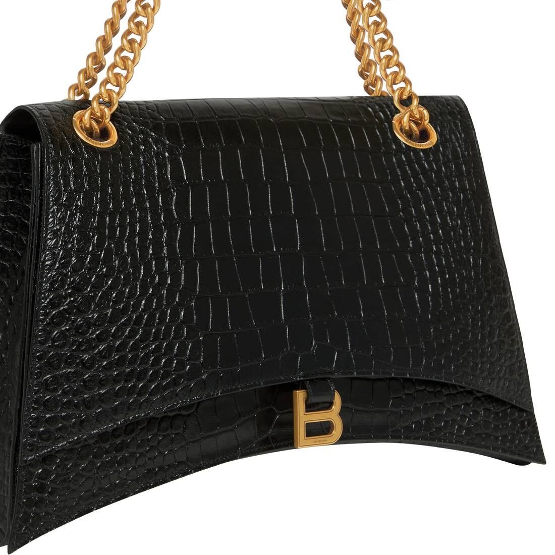 Balenciaga o1mt1gz0325 Size: OS / Crush Large Chain Bag Crocodile Size ONE SIZE - 7 Thumbnail