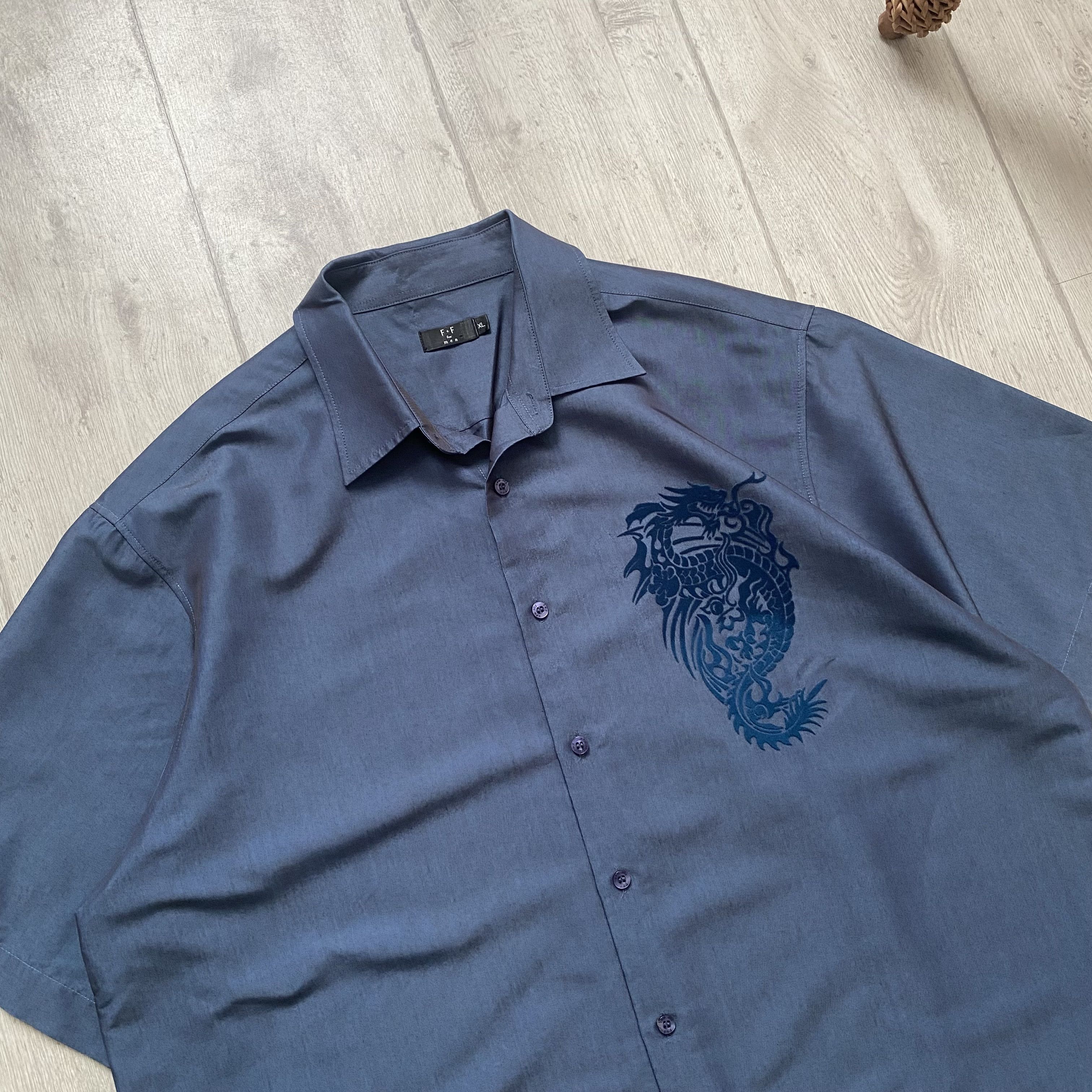 Japanese Brand Vintage Y2K Japanese Style Dragon Hawaiian Boxy Shirt Size US XL / EU 56 / 4 - 2 Thumbnail