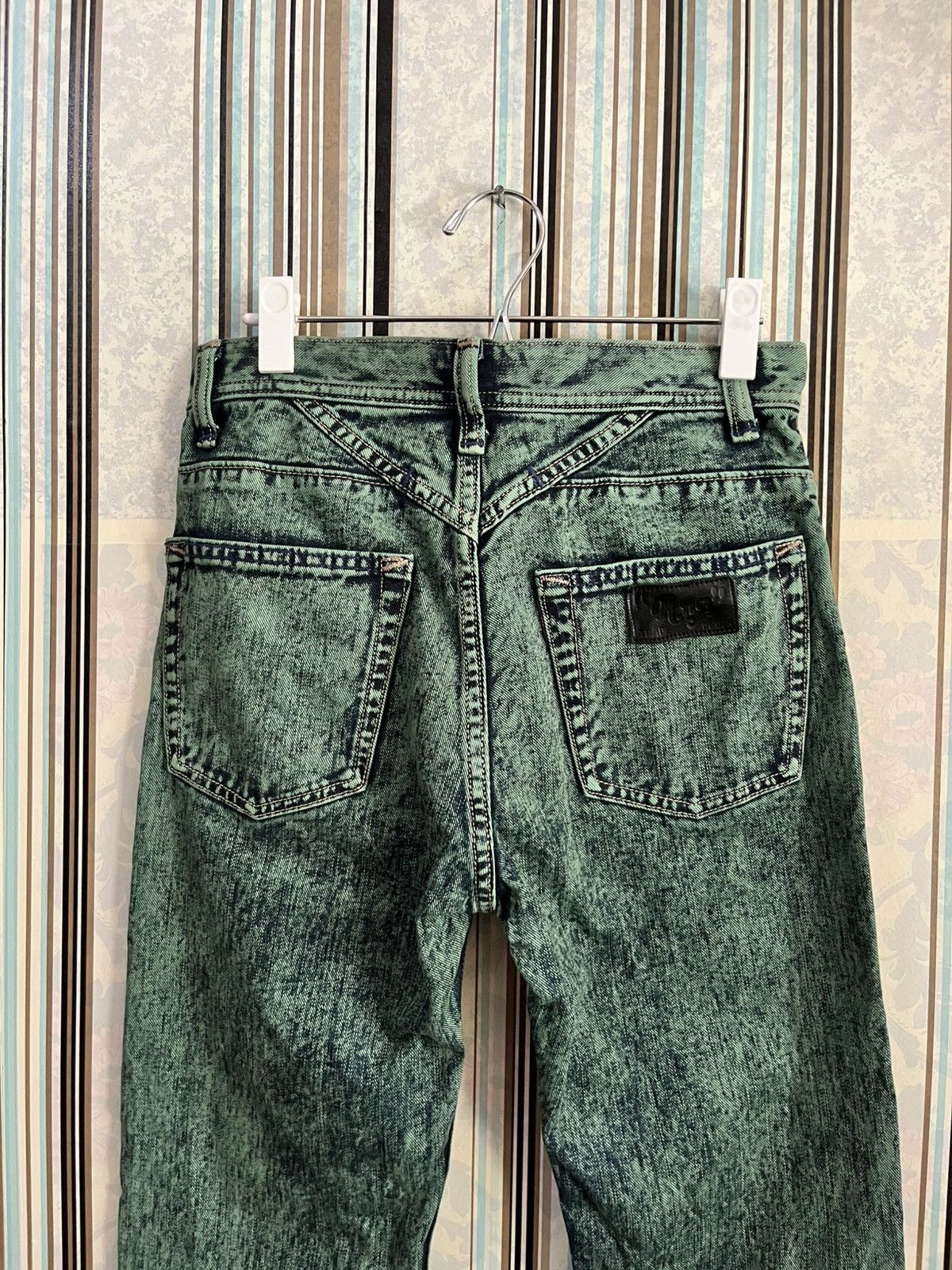 Japanese Brand 1990s RNA inc acidwash green #D4 Size US 27 - 5 Thumbnail
