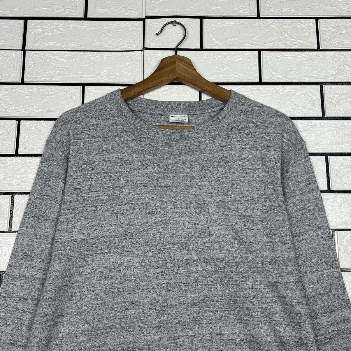 Champion CHAMPION Single Pocket Long Sleeve Tees Sweater #4073-C185 Size US L / EU 52-54 / 3 - 2 Thumbnail