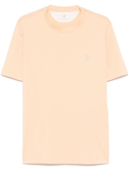 Brunello Cucinelli BRUNELLO CUCINELLI Men T-Shirts M0B138440 C2122 Orange Size US XL / EU 56 / 4 - 1 Thumbnail