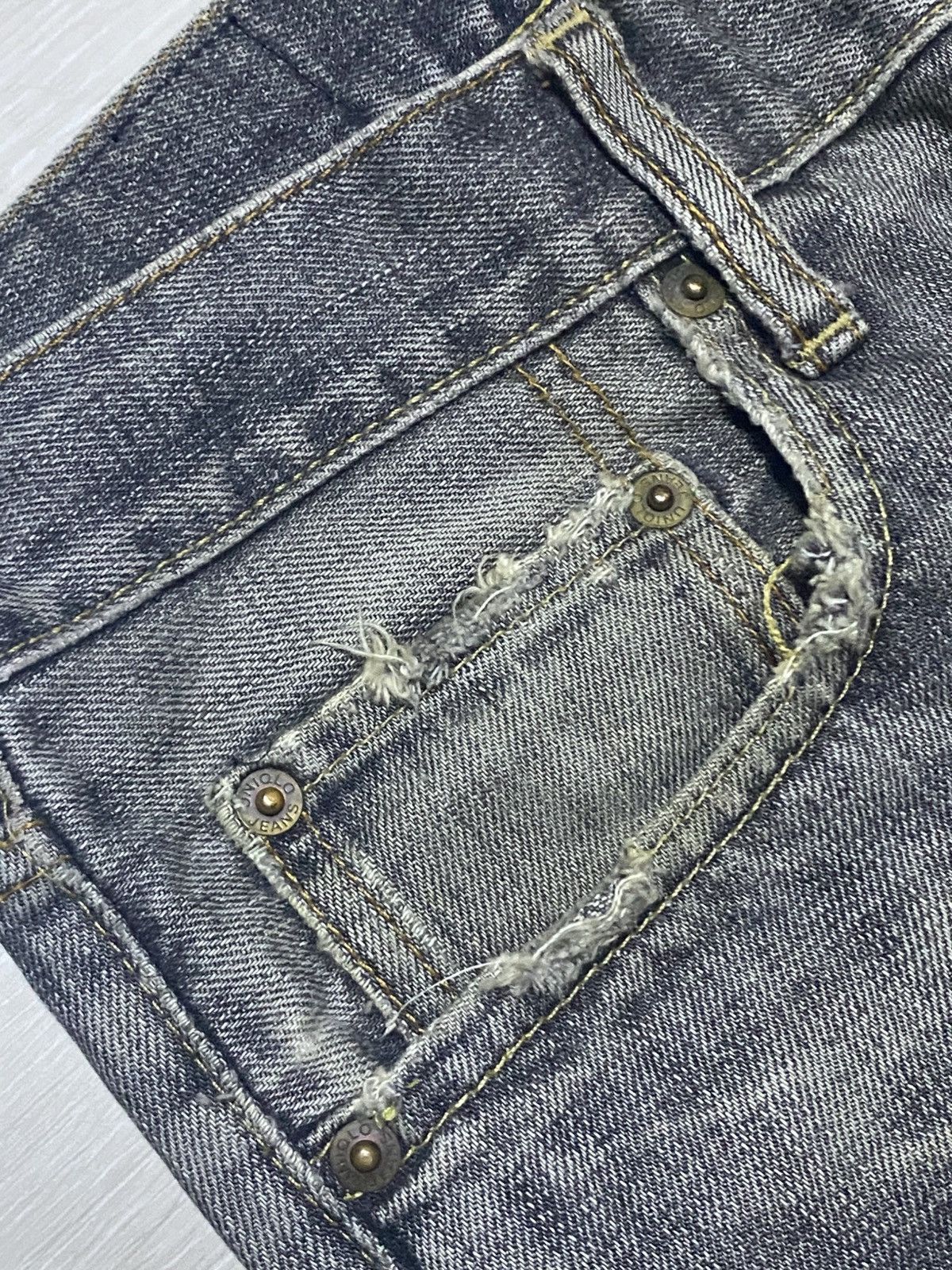 Undercover × Uniqlo Vintage Uniqlo B002 Grey Denim Distressed Flare Bootcut Jean Size US 33 - 9 Thumbnail