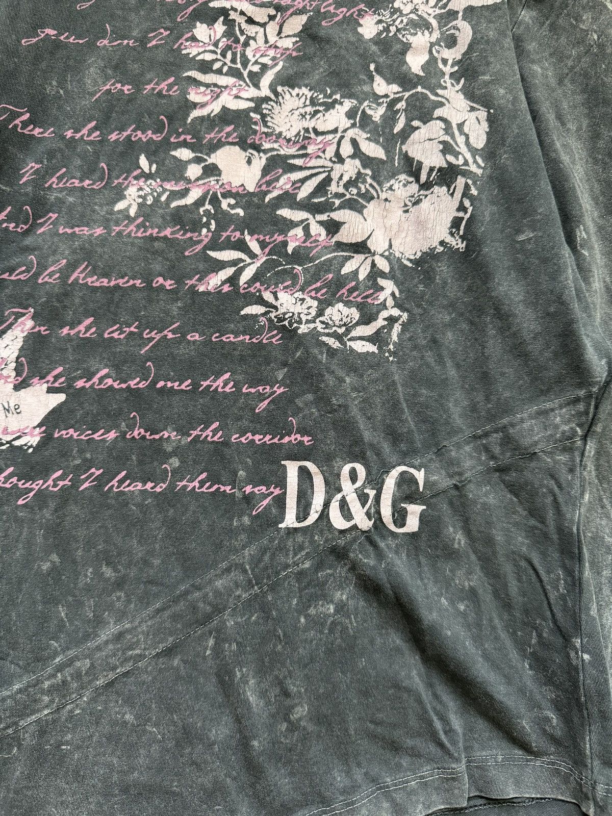 Dolce & Gabbana × Vintage Dolce & Gabbana D&G vintage Y2K washed longsleeve Size S / US 4 / IT 40 - 4 Thumbnail