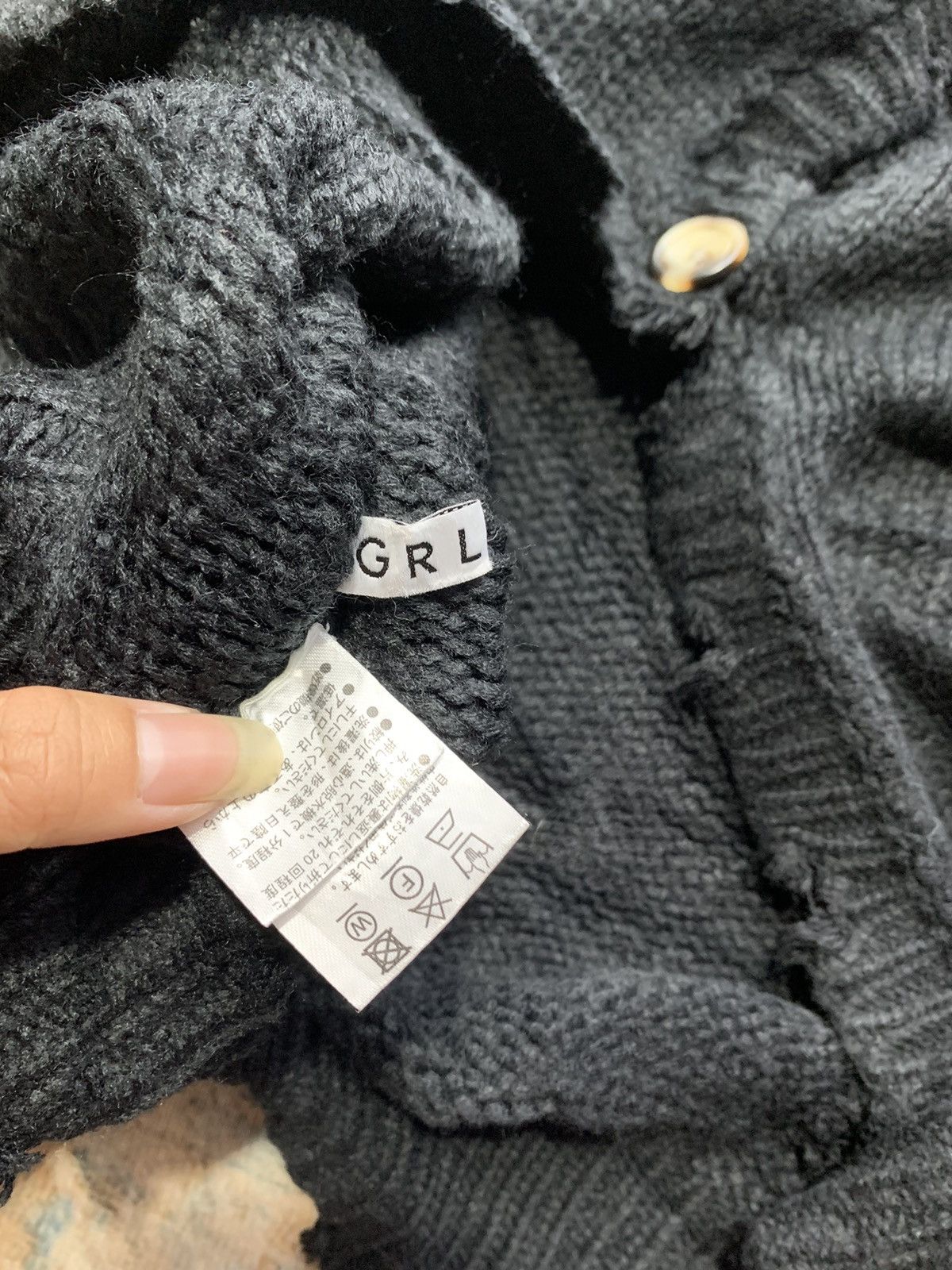 If Six Was Nine KURT COBAIN GRUNGE DISTRESSED MOHAIR STYLE Size US L / EU 52-54 / 3 - 4 Thumbnail