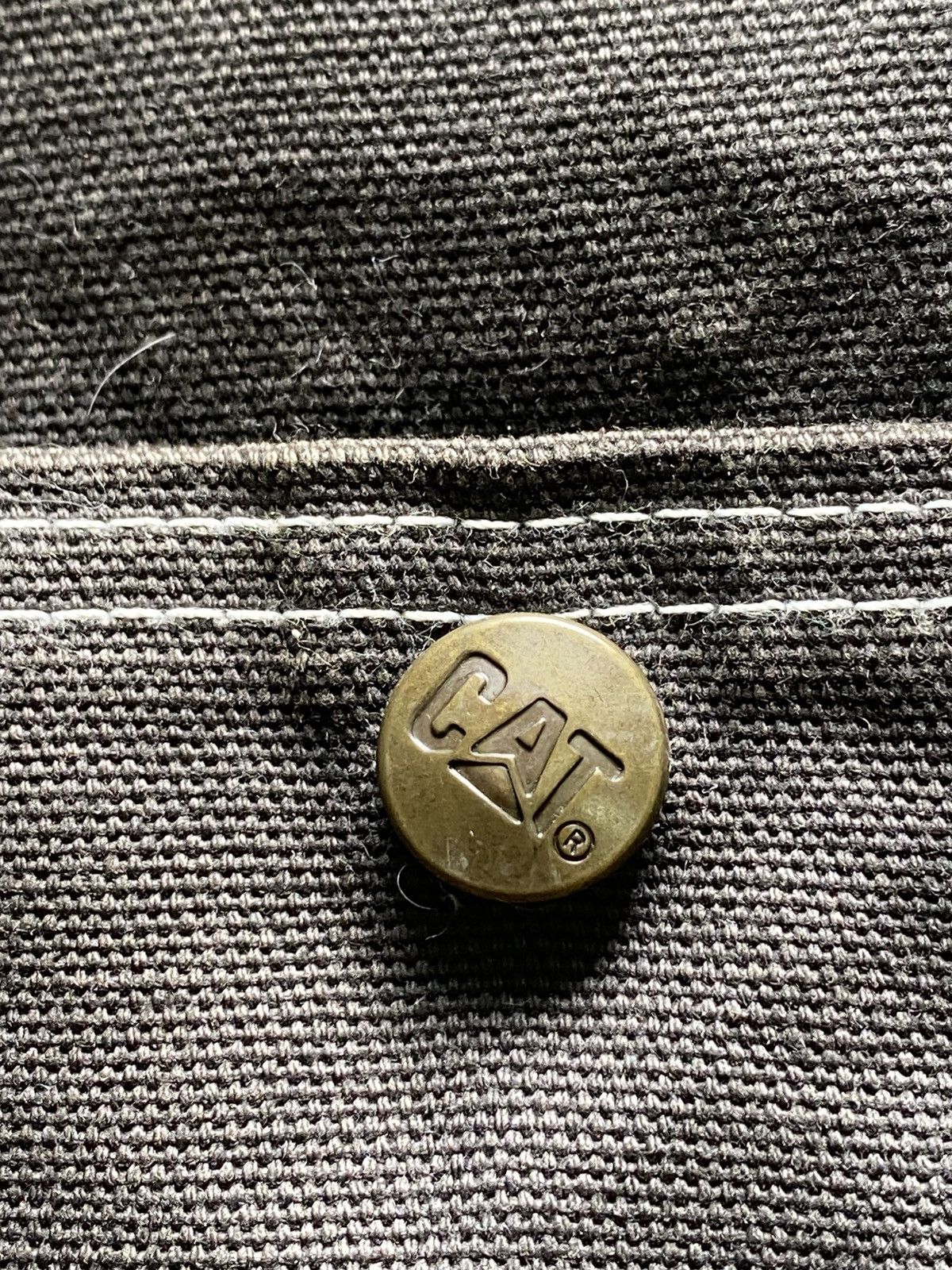 Caterpillar Vtg Caterpillar Heavy Jacket - Black Faded Size US XL / EU 56 / 4 - 8 Thumbnail